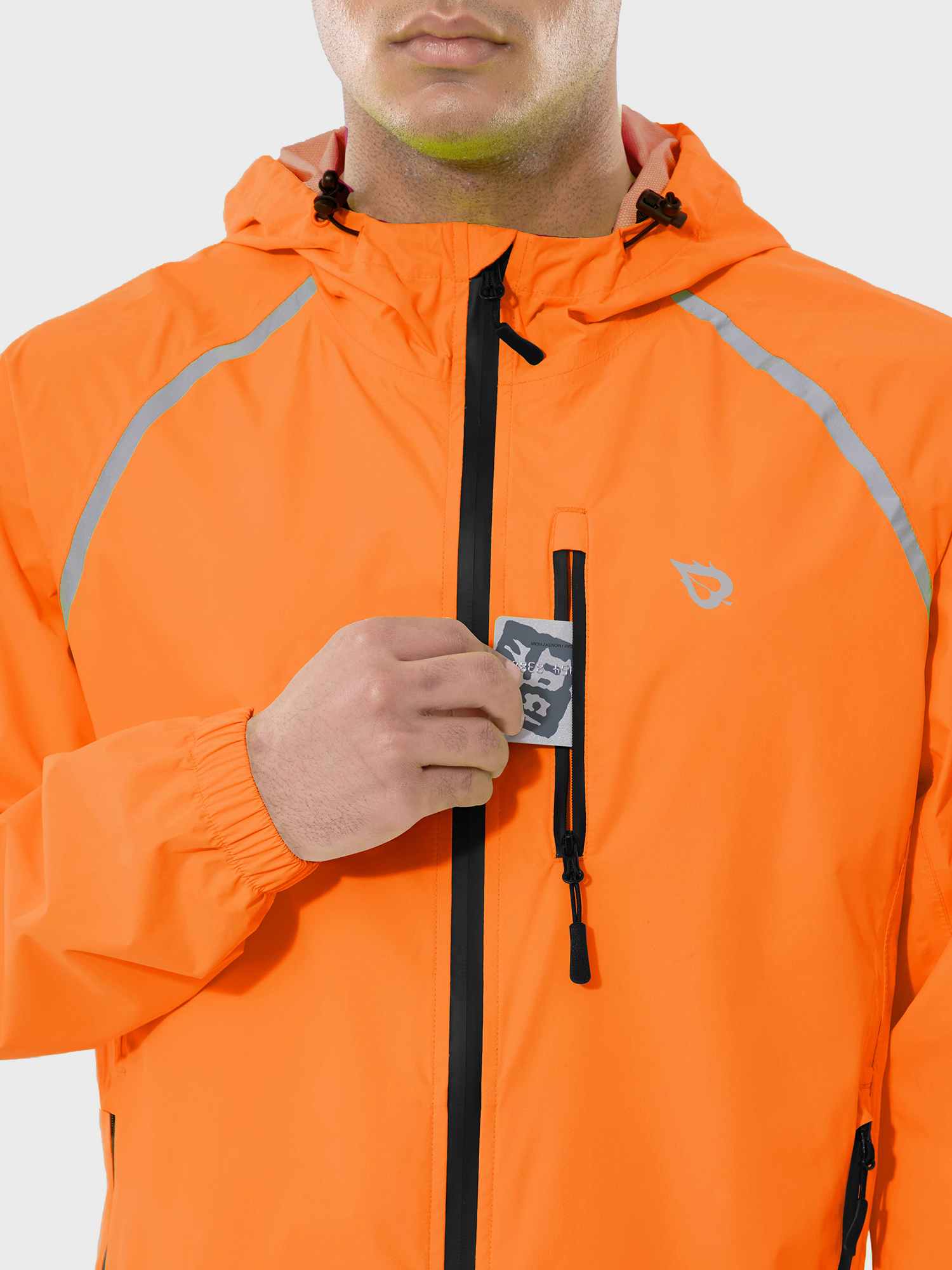 Men's UPF 50+ Waterproof Cycling Rain Jacket - Image 41