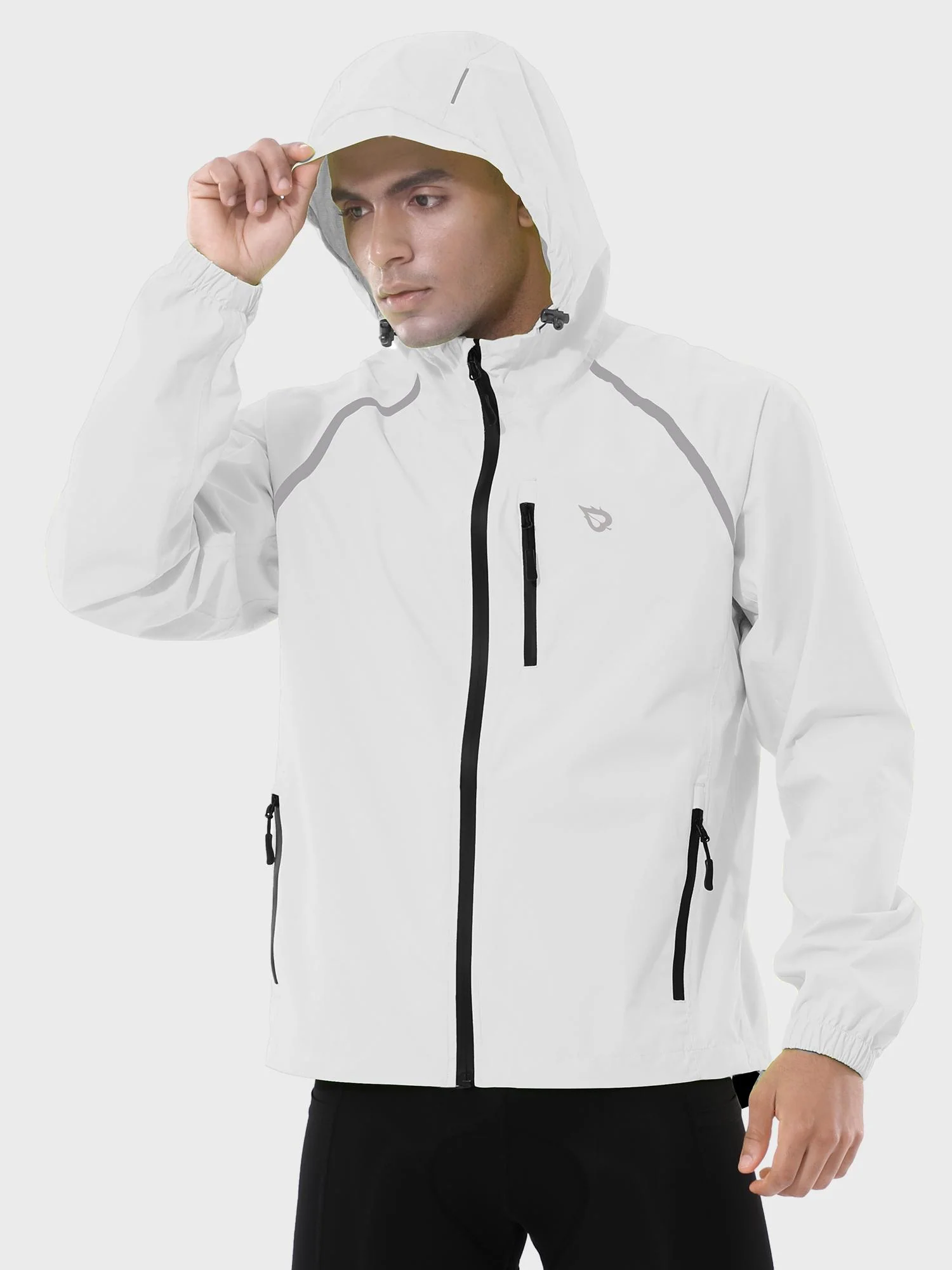 Men's UPF 50+ Waterproof Cycling Rain Jacket - Image 45