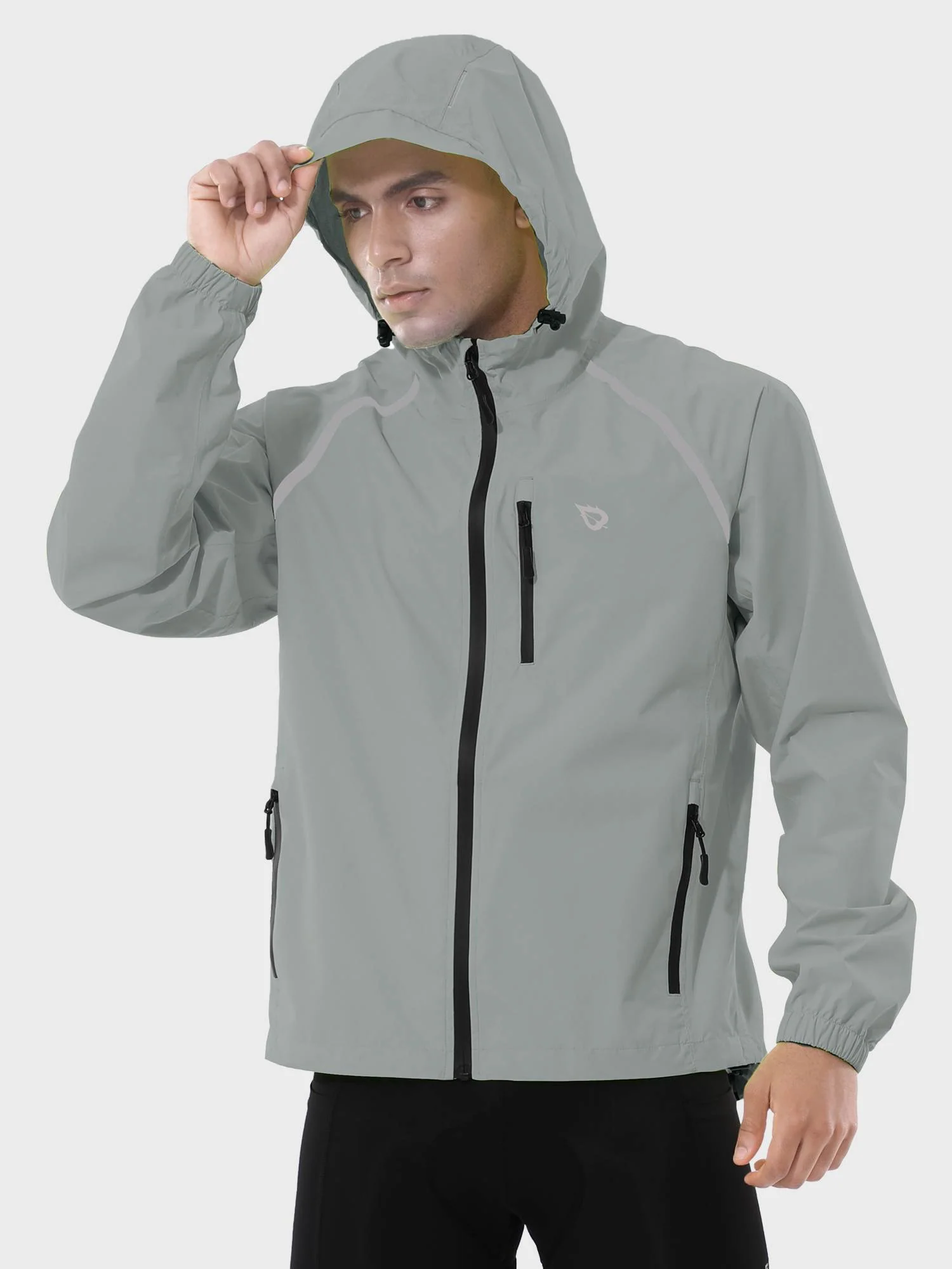 Men's UPF 50+ Waterproof Cycling Rain Jacket - Image 49
