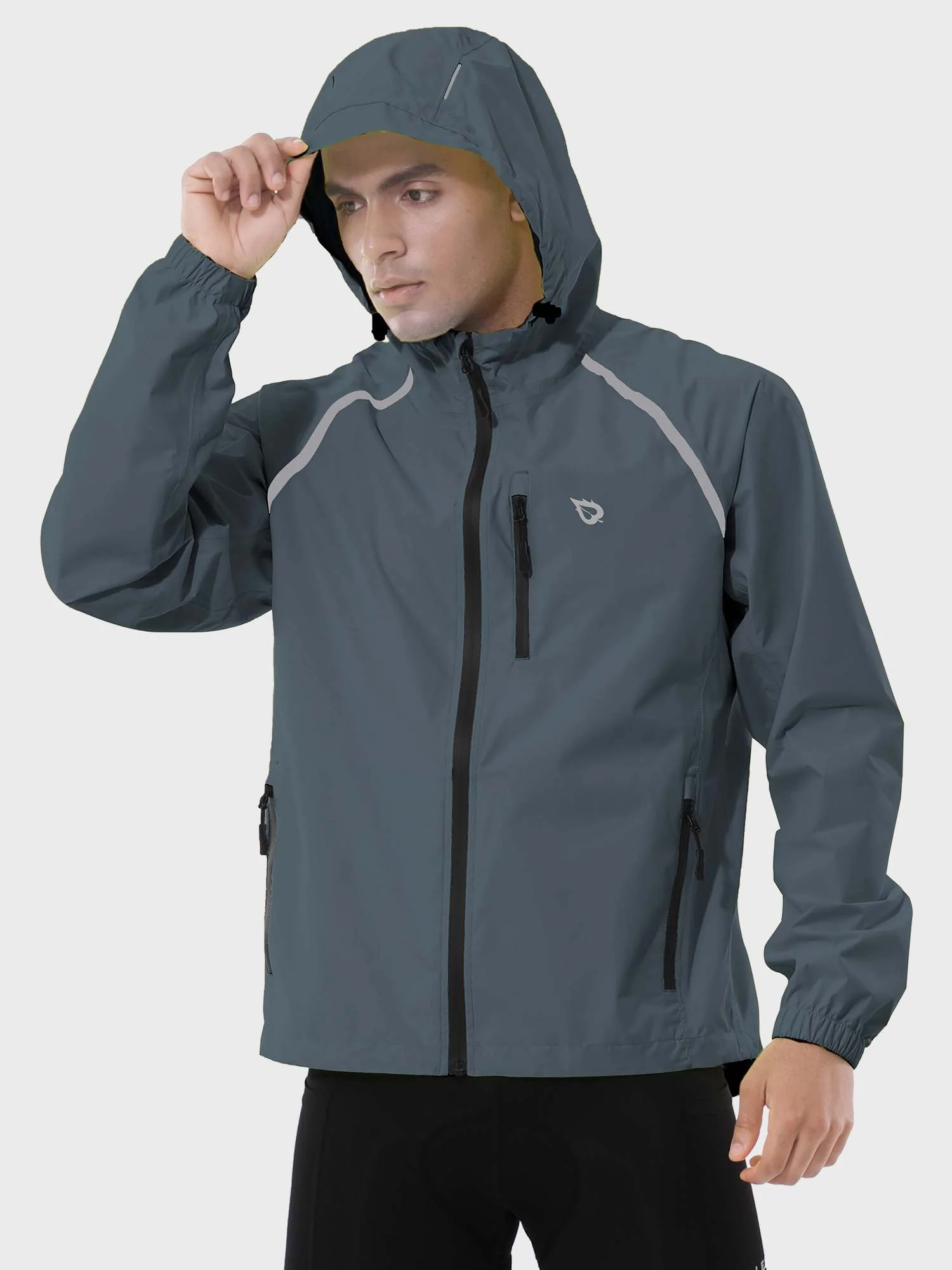 Men's UPF 50+ Waterproof Cycling Rain Jacket - Image 54