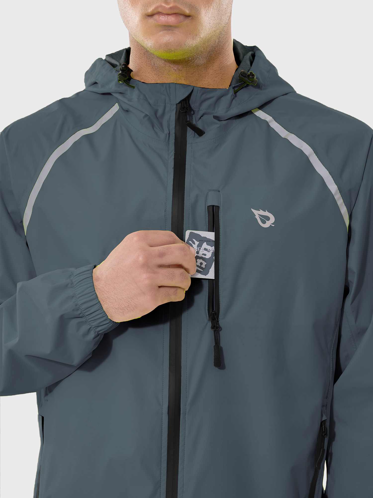 Men's UPF 50+ Waterproof Cycling Rain Jacket - Image 55