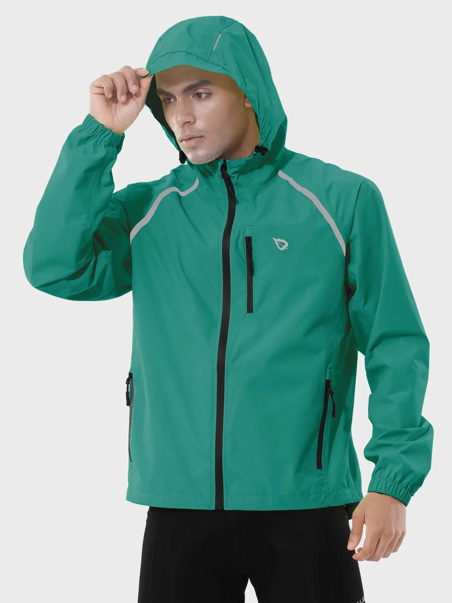 Men's UPF 50+ Waterproof Cycling Rain Jacket - Image 57