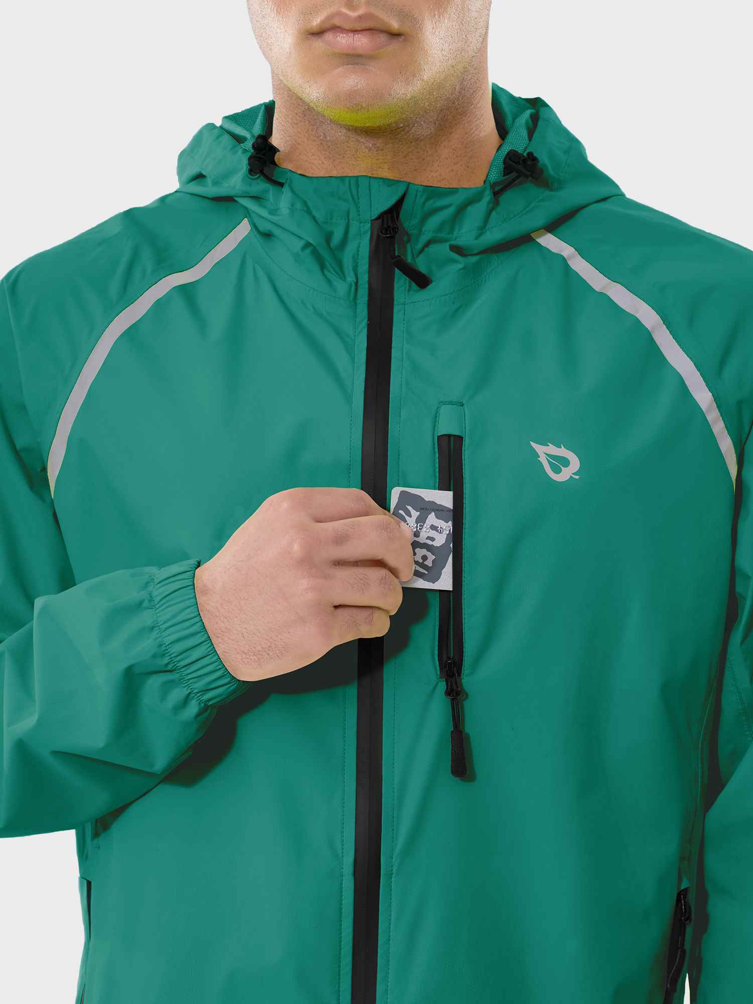 Men's UPF 50+ Waterproof Cycling Rain Jacket - Image 59