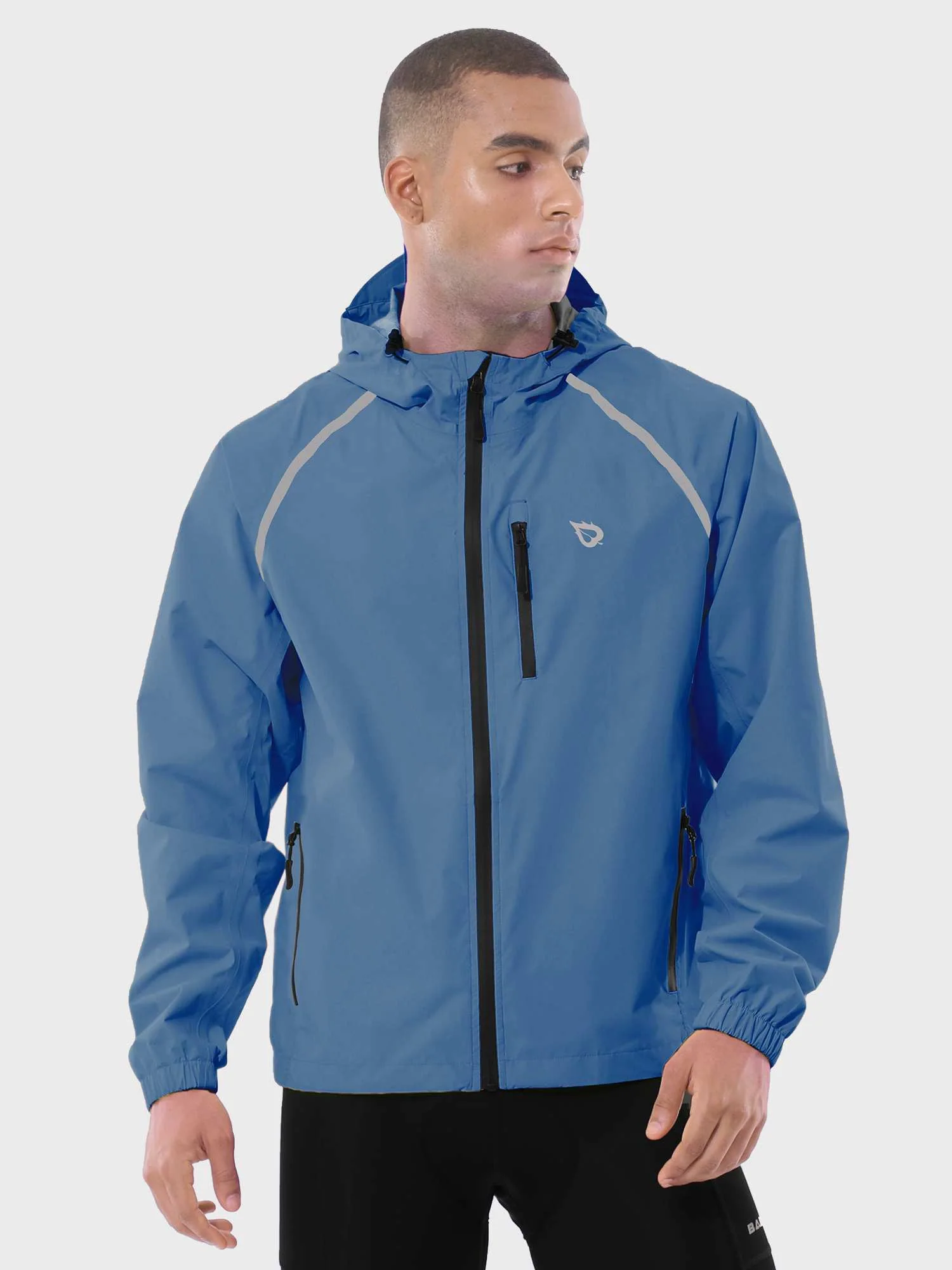 Men's UPF 50+ Waterproof Cycling Rain Jacket - Image 7