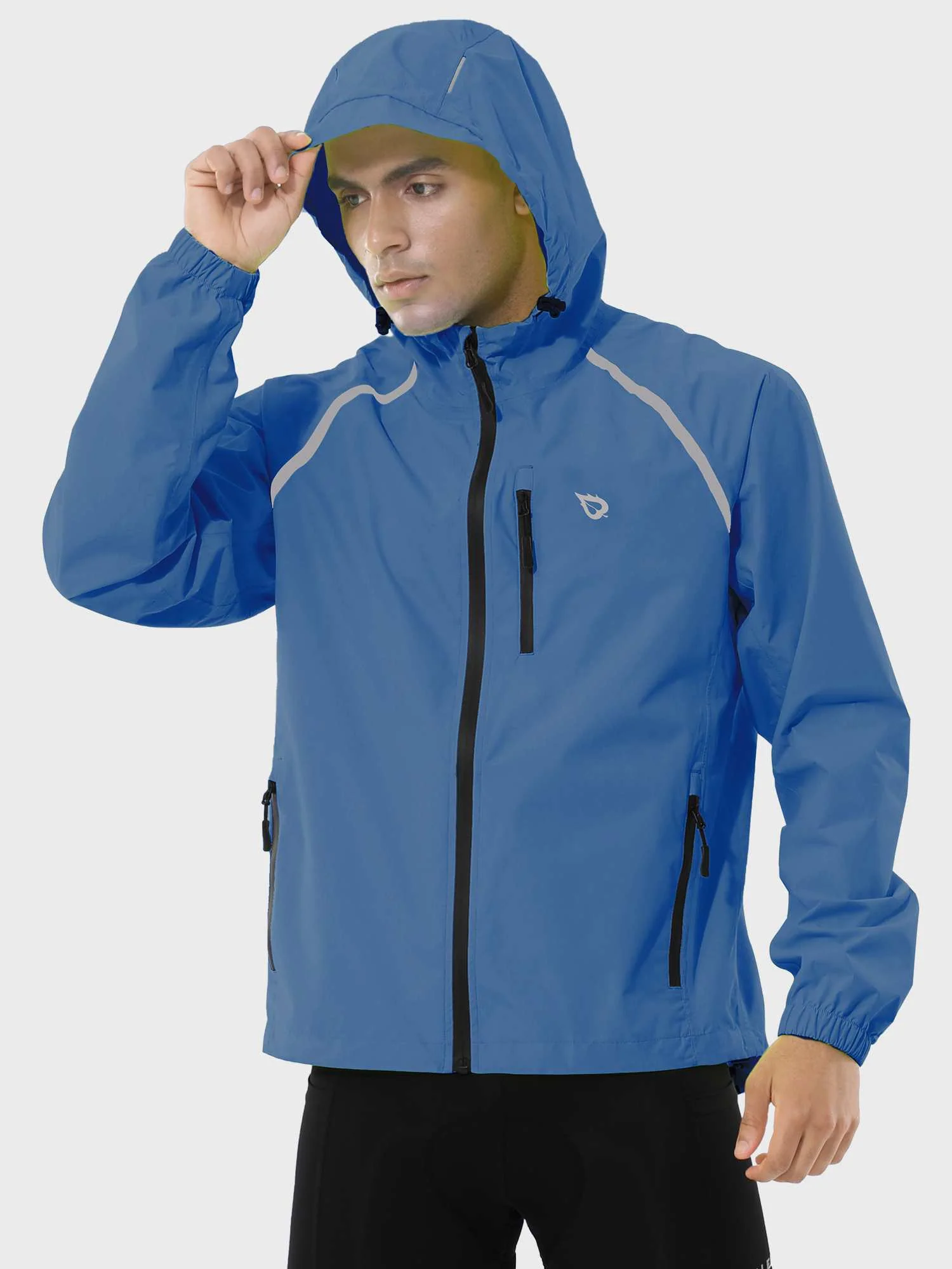Men's UPF 50+ Waterproof Cycling Rain Jacket - Image 8
