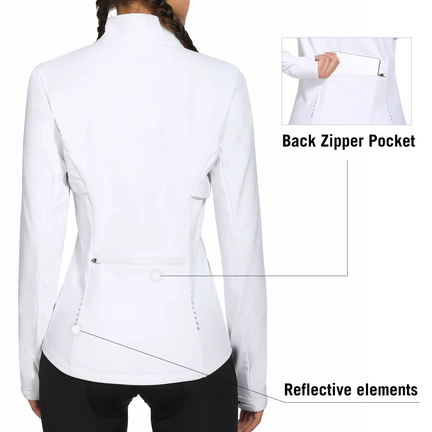 Cycling Long Sleeve Fleece Jacket - Image 33
