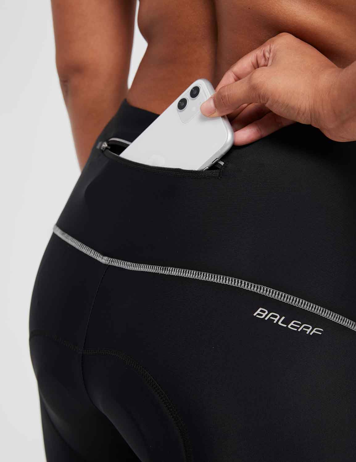 Women's UPF 50+ High-Waisted Padded Cycling Capris - Image 18