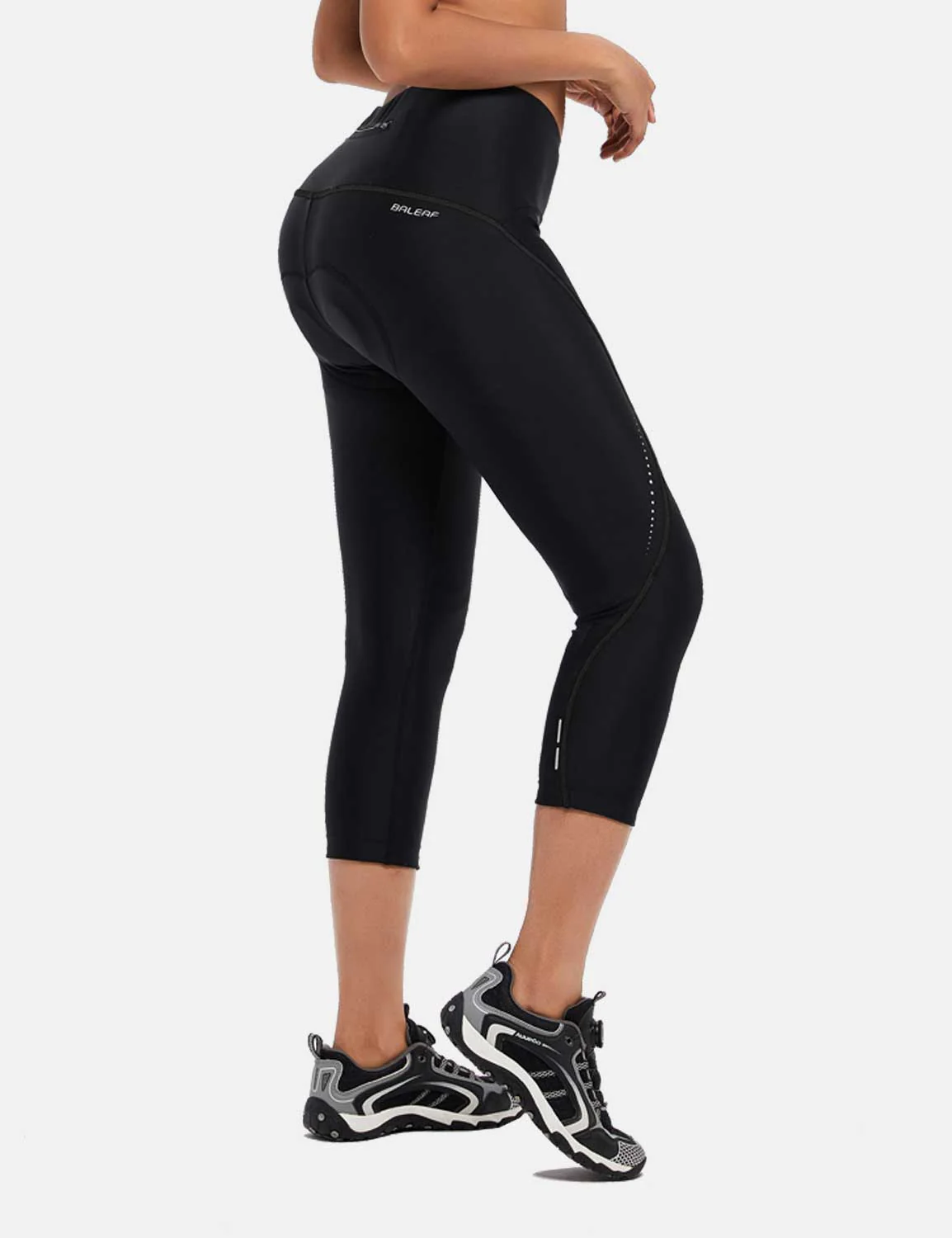 Women's UPF 50+ High-Waisted Padded Cycling Capris - Image 22