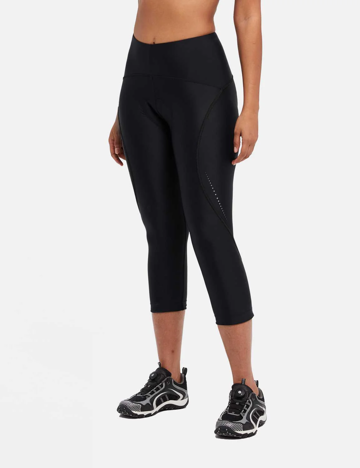 Women's UPF 50+ High-Waisted Padded Cycling Capris - Image 23