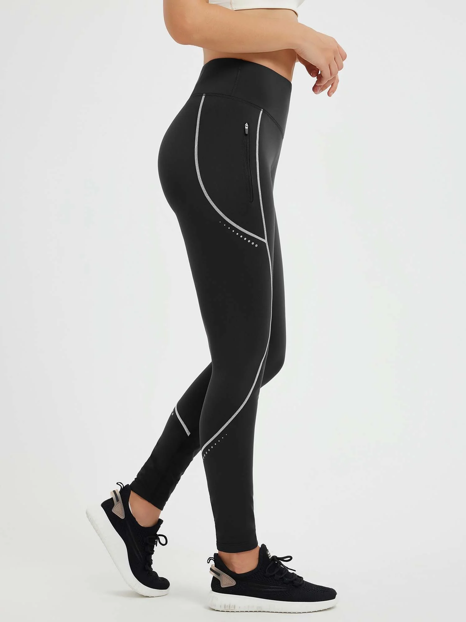 Cycling Waterproof Seamless Fleece Leggings - Image 14