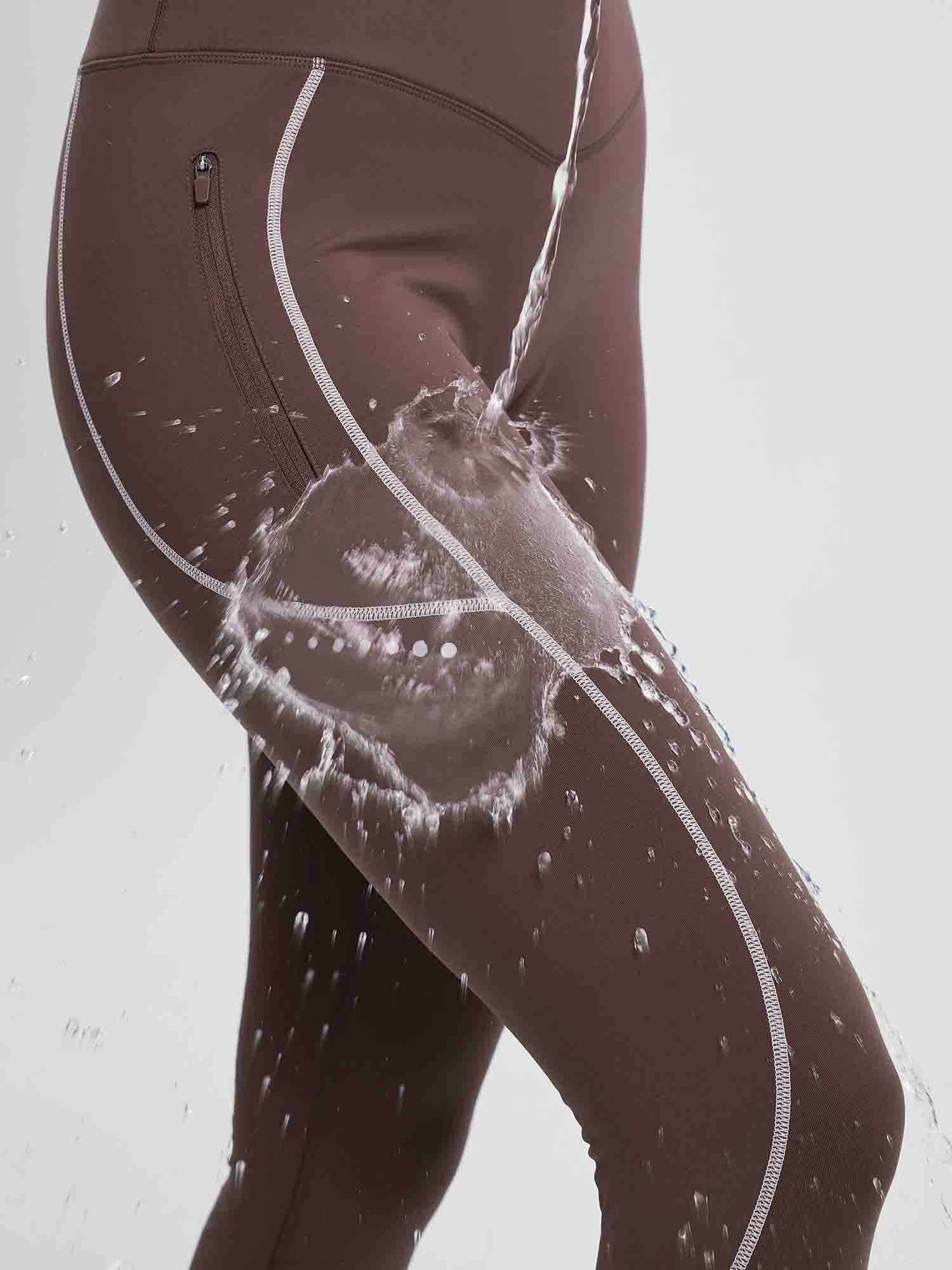 Cycling Waterproof Seamless Fleece Leggings - Image 22