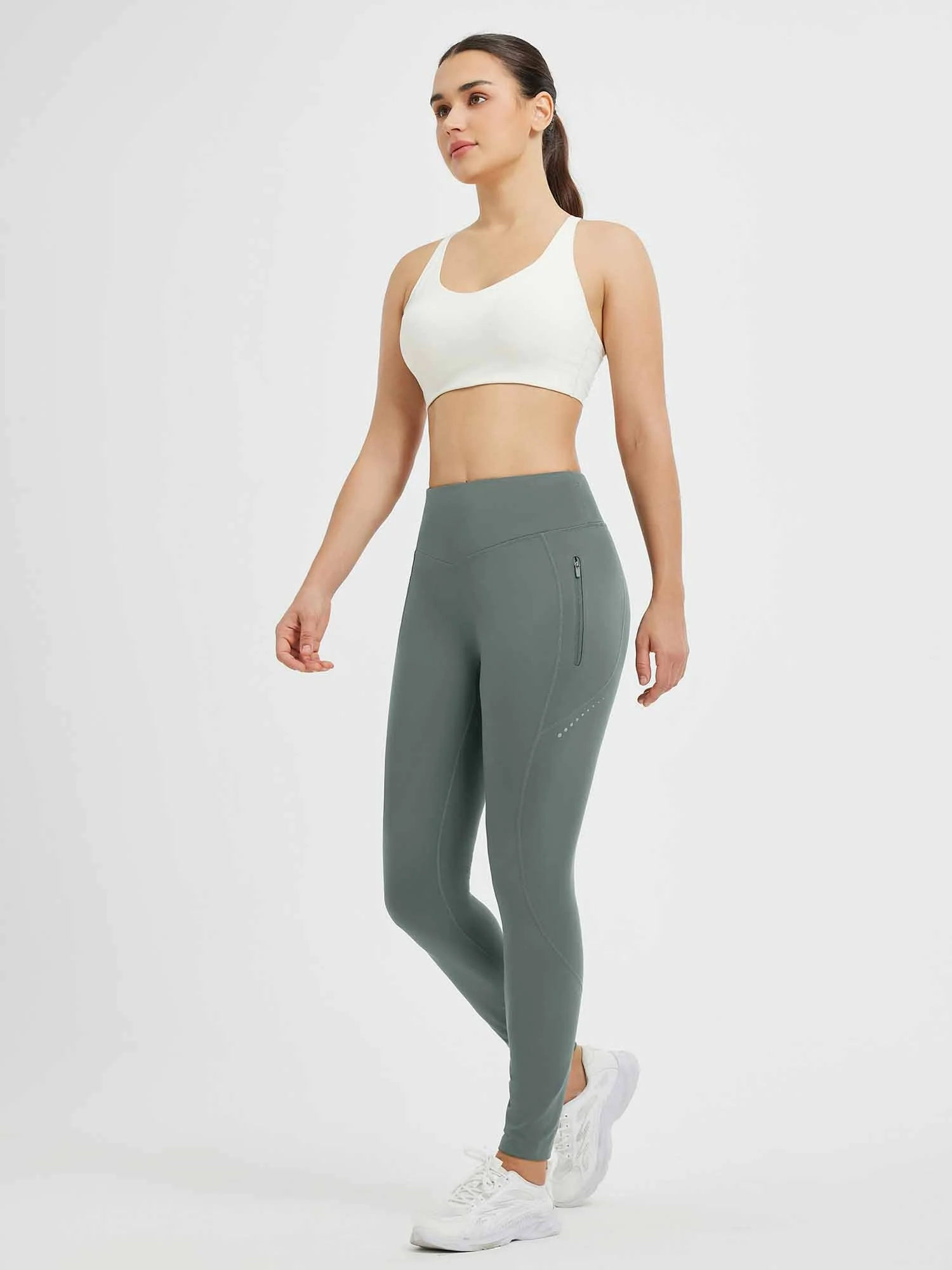 Cycling Waterproof Seamless Fleece Leggings - Image 25
