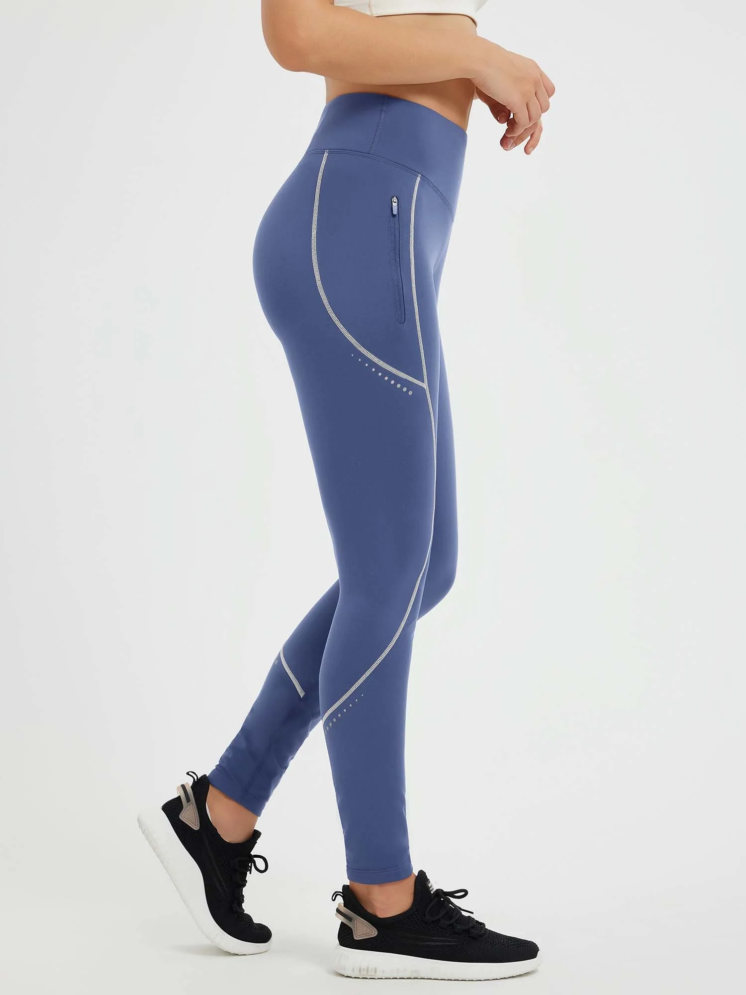 Cycling Waterproof Seamless Fleece Leggings - Image 8