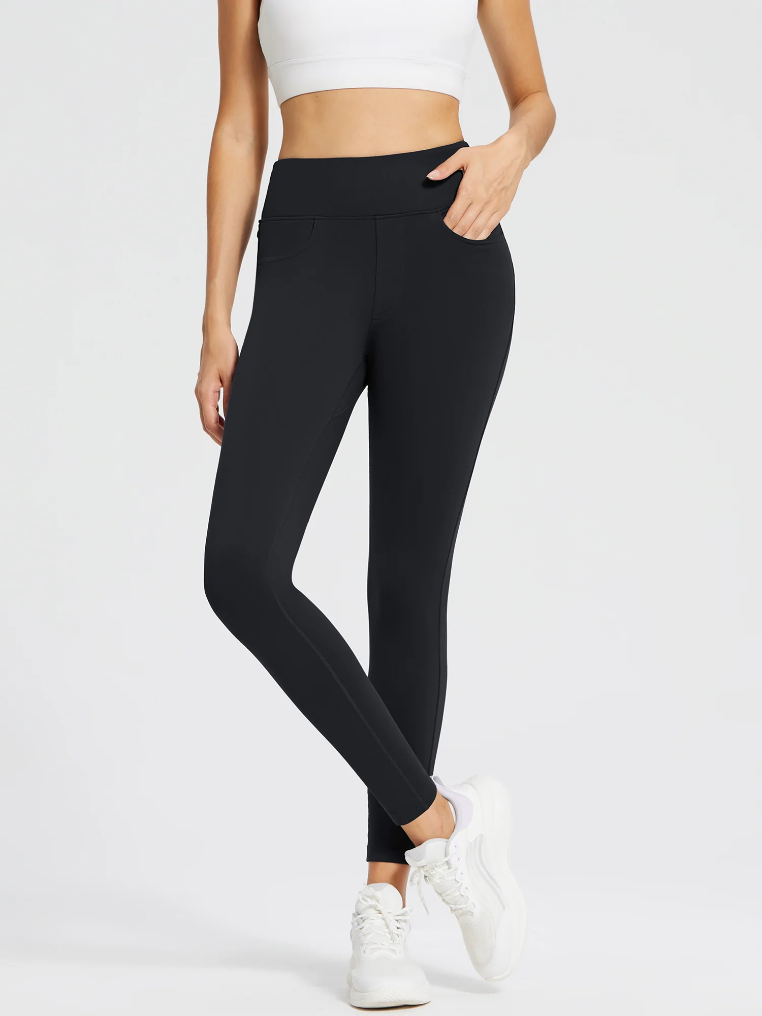 Laureate Fleece-Lined Denim Leggings - Image 15