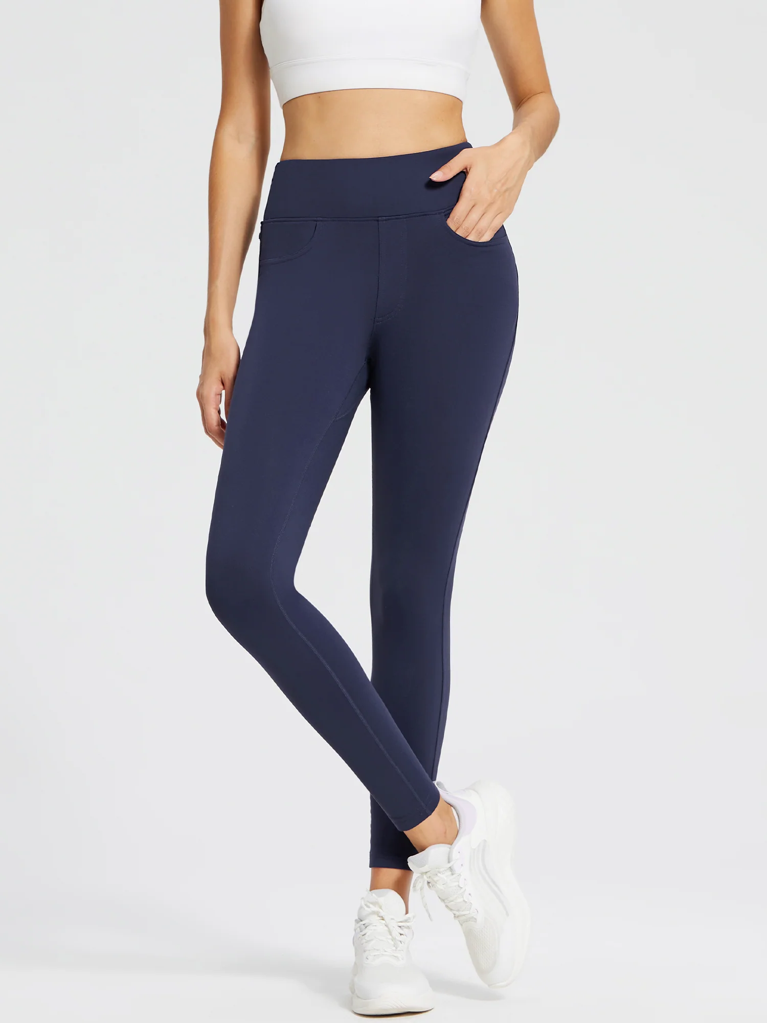 Laureate Fleece-Lined Denim Leggings - Image 9