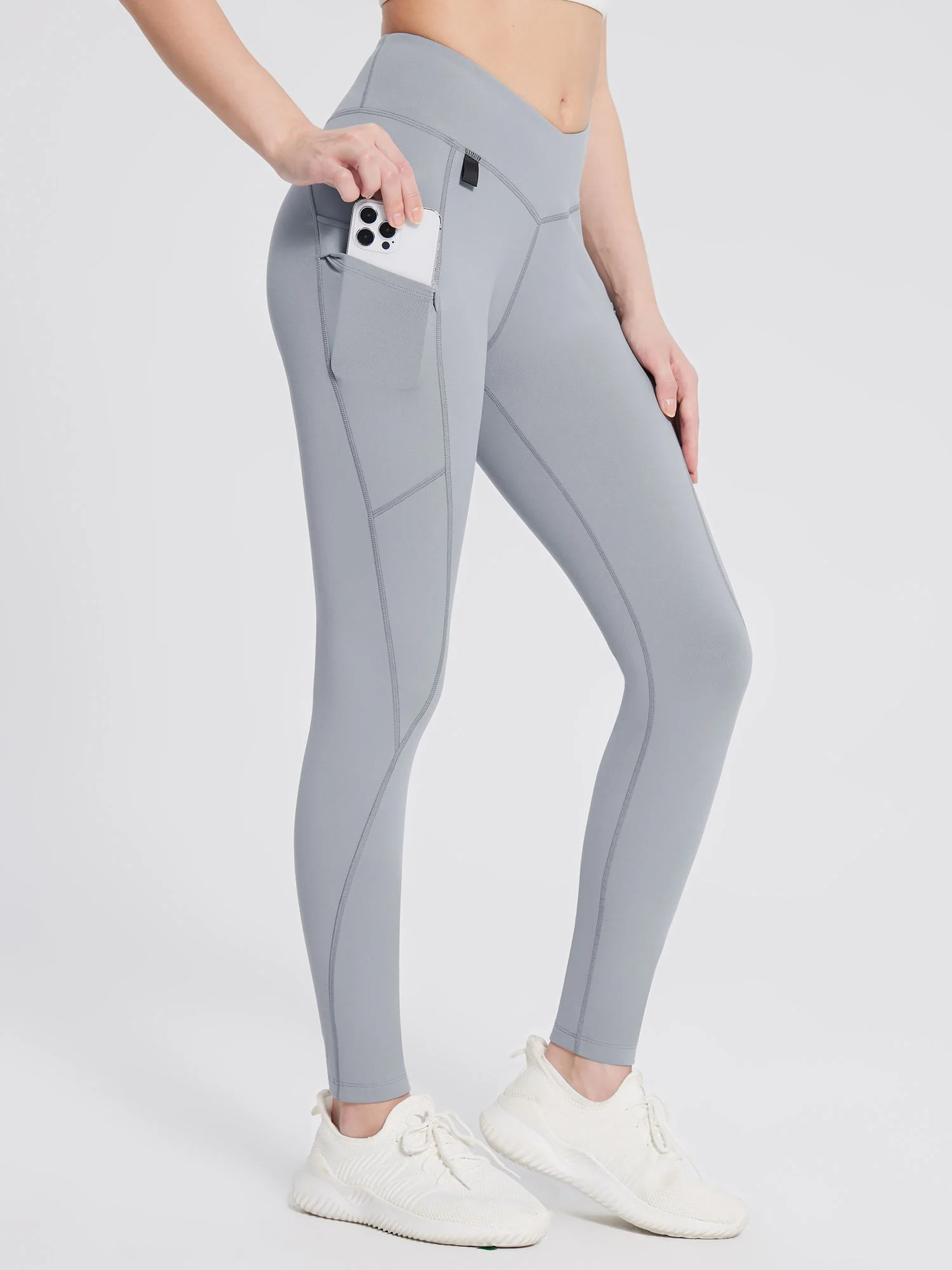 Fleece-Lined Multi-Pocket Hiking Leggings - Image 20