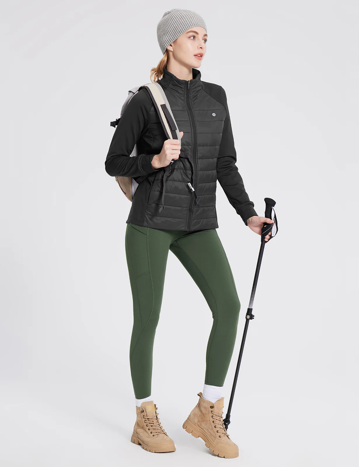 Fleece-Lined Multi-Pocket Hiking Leggings - Image 6