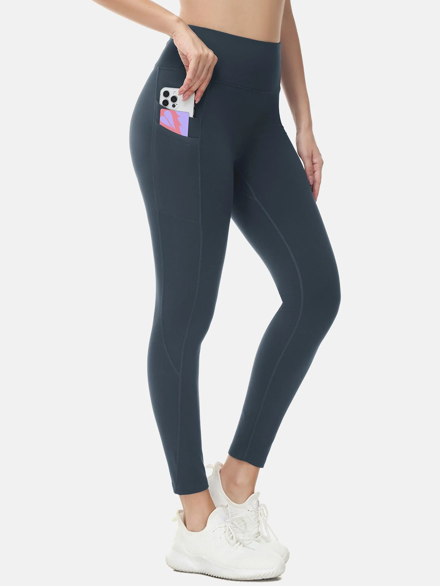 Fleece-Lined Water-Resistant Running Leggings - Image 26