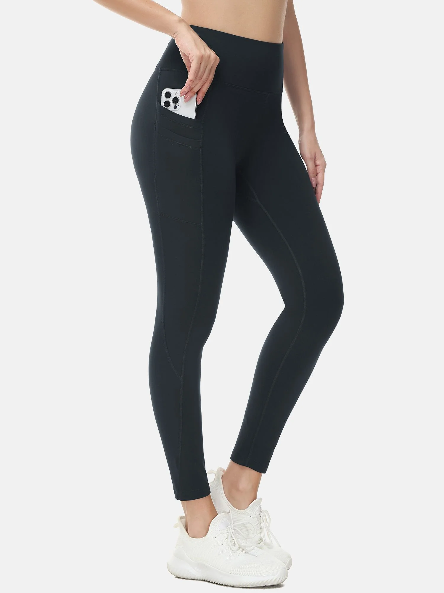 Fleece-Lined Water-Resistant Running Leggings - Image 50