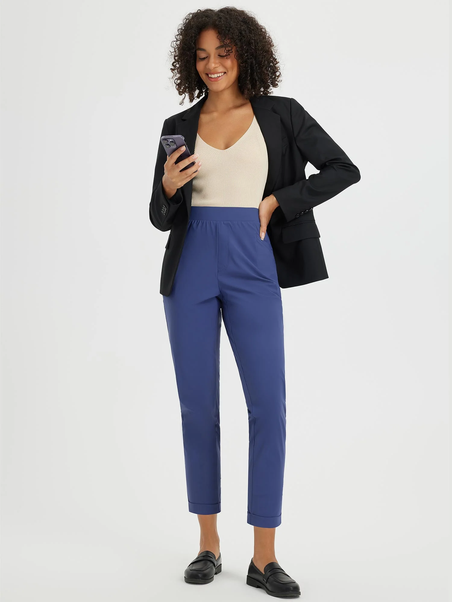 Dynamic Form High-Rise Tapered Trousers - Image 12