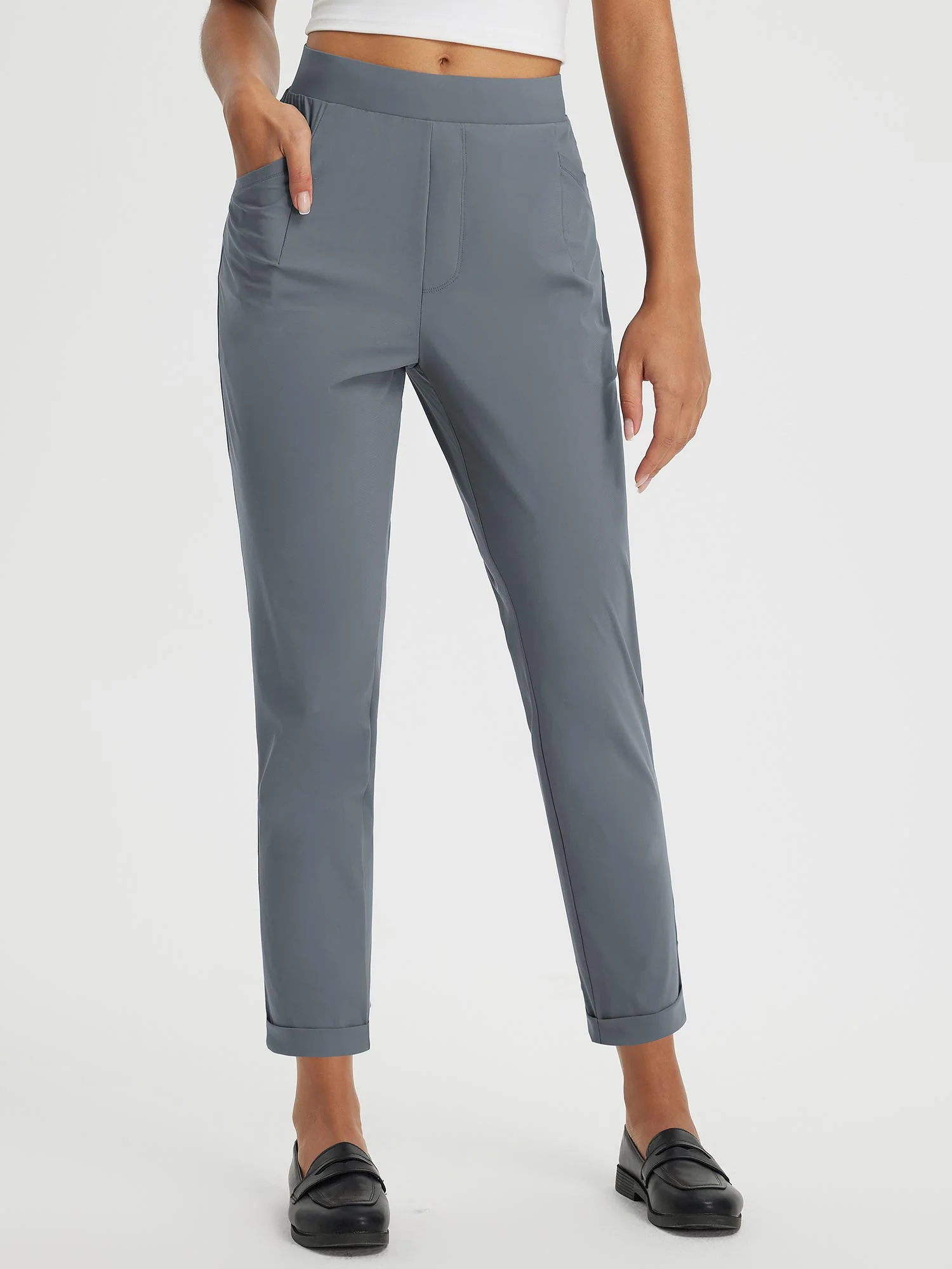 Dynamic Form High-Rise Tapered Trousers - Image 13