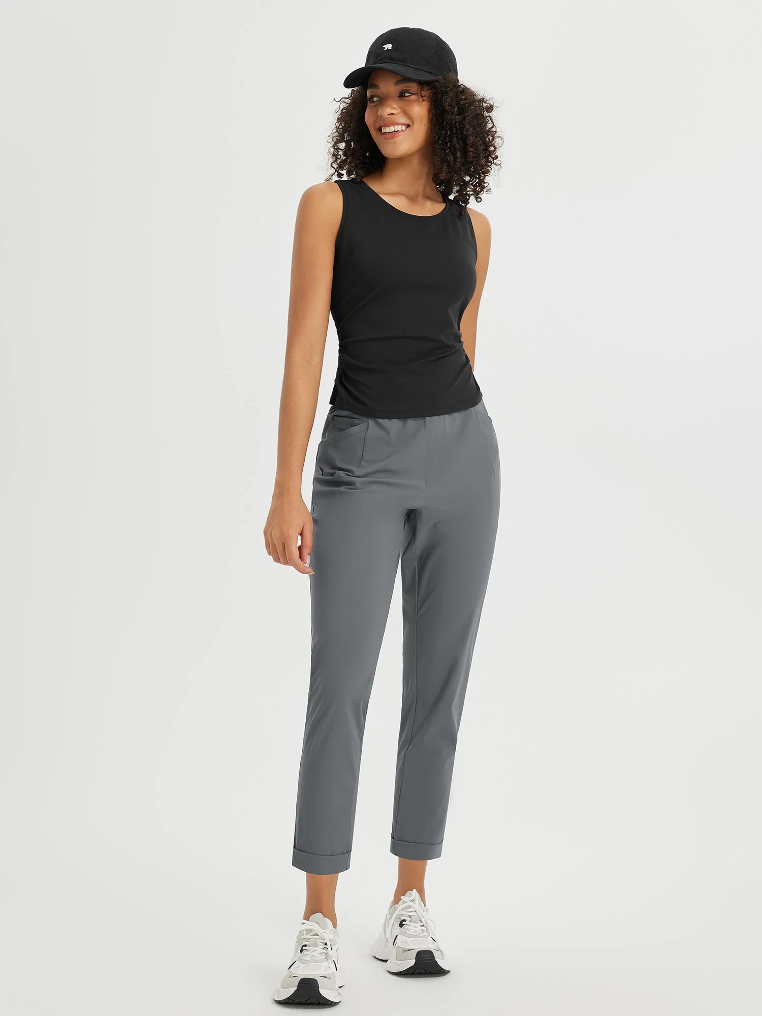 Dynamic Form High-Rise Tapered Trousers - Image 14