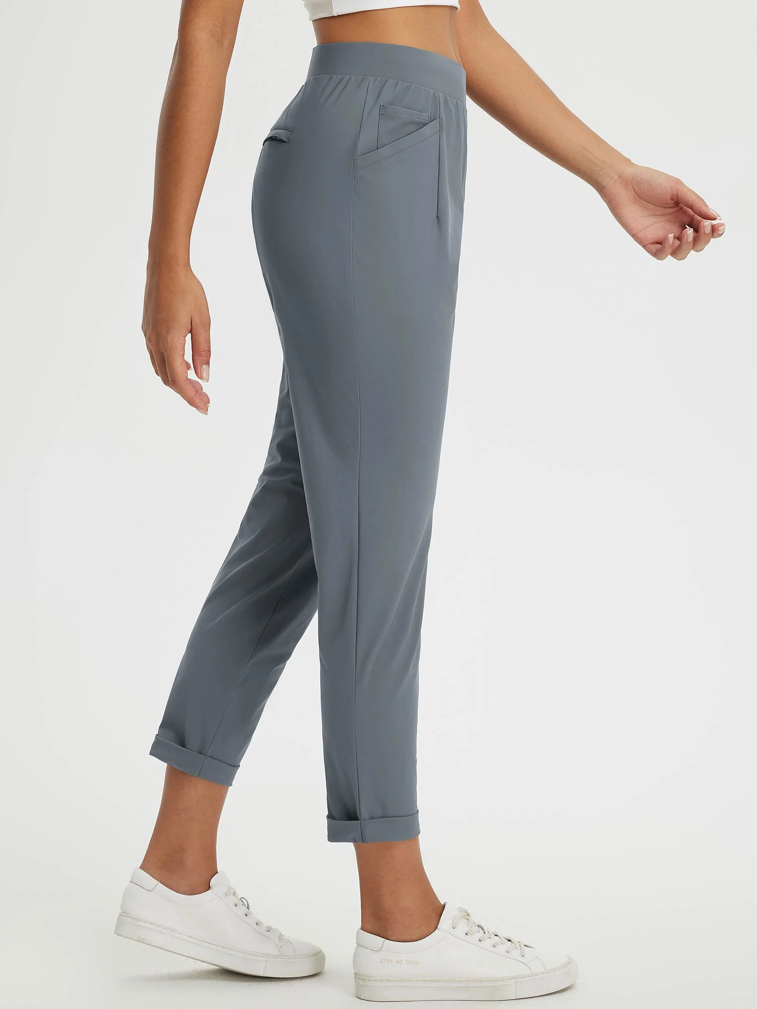 Dynamic Form High-Rise Tapered Trousers - Image 15