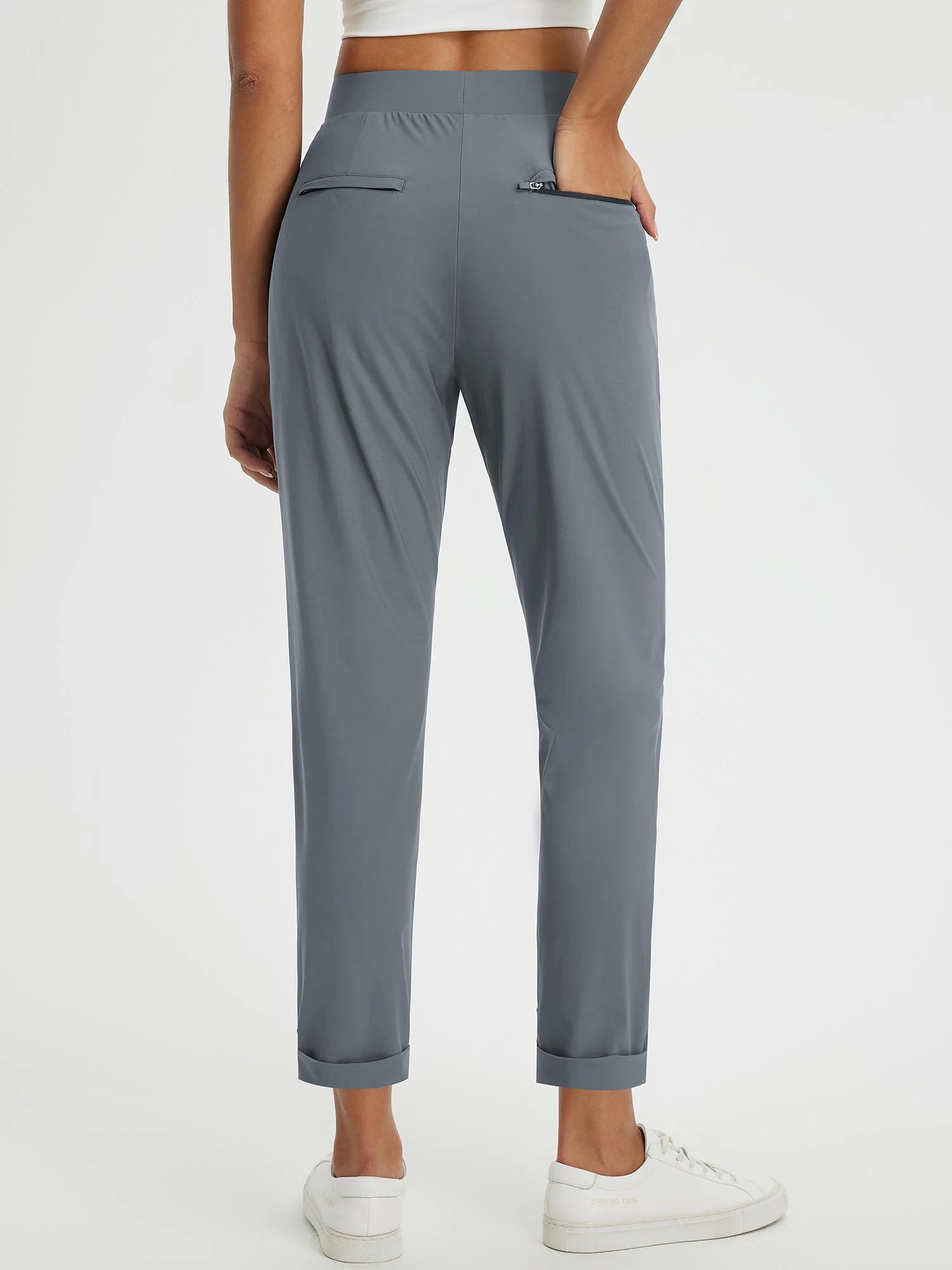 Dynamic Form High-Rise Tapered Trousers - Image 16