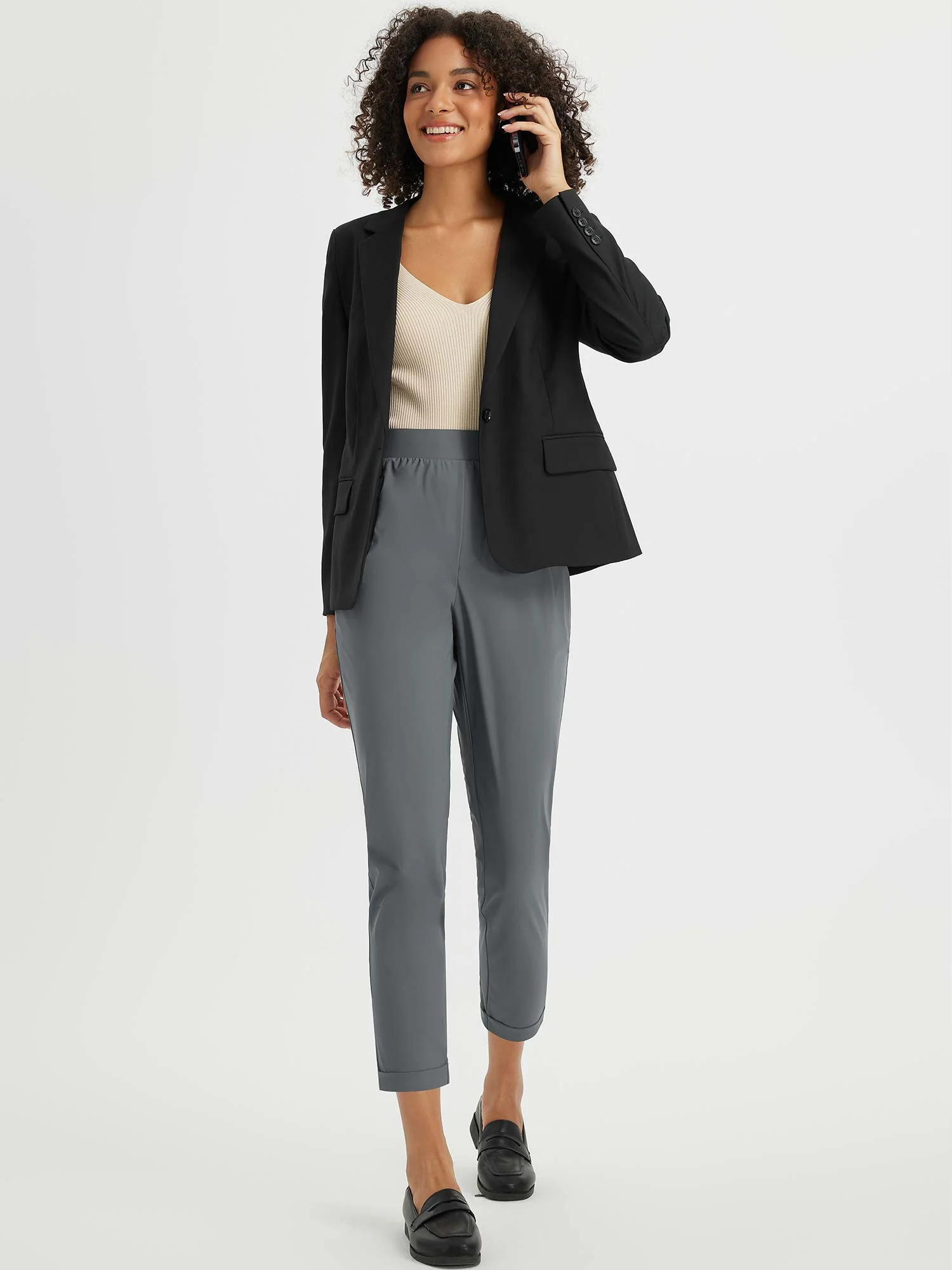 Dynamic Form High-Rise Tapered Trousers - Image 18
