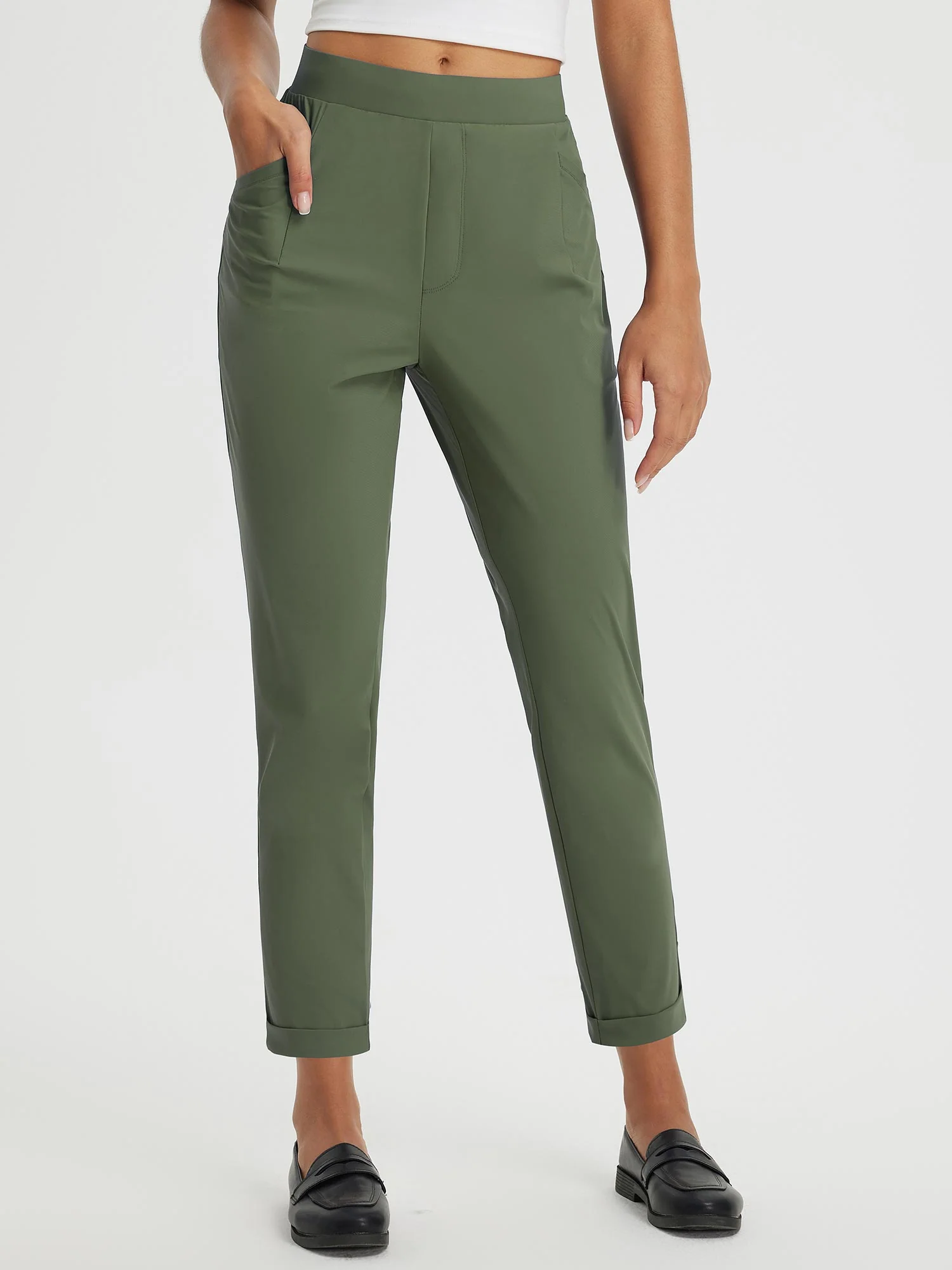 Dynamic Form High-Rise Tapered Trousers - Image 19