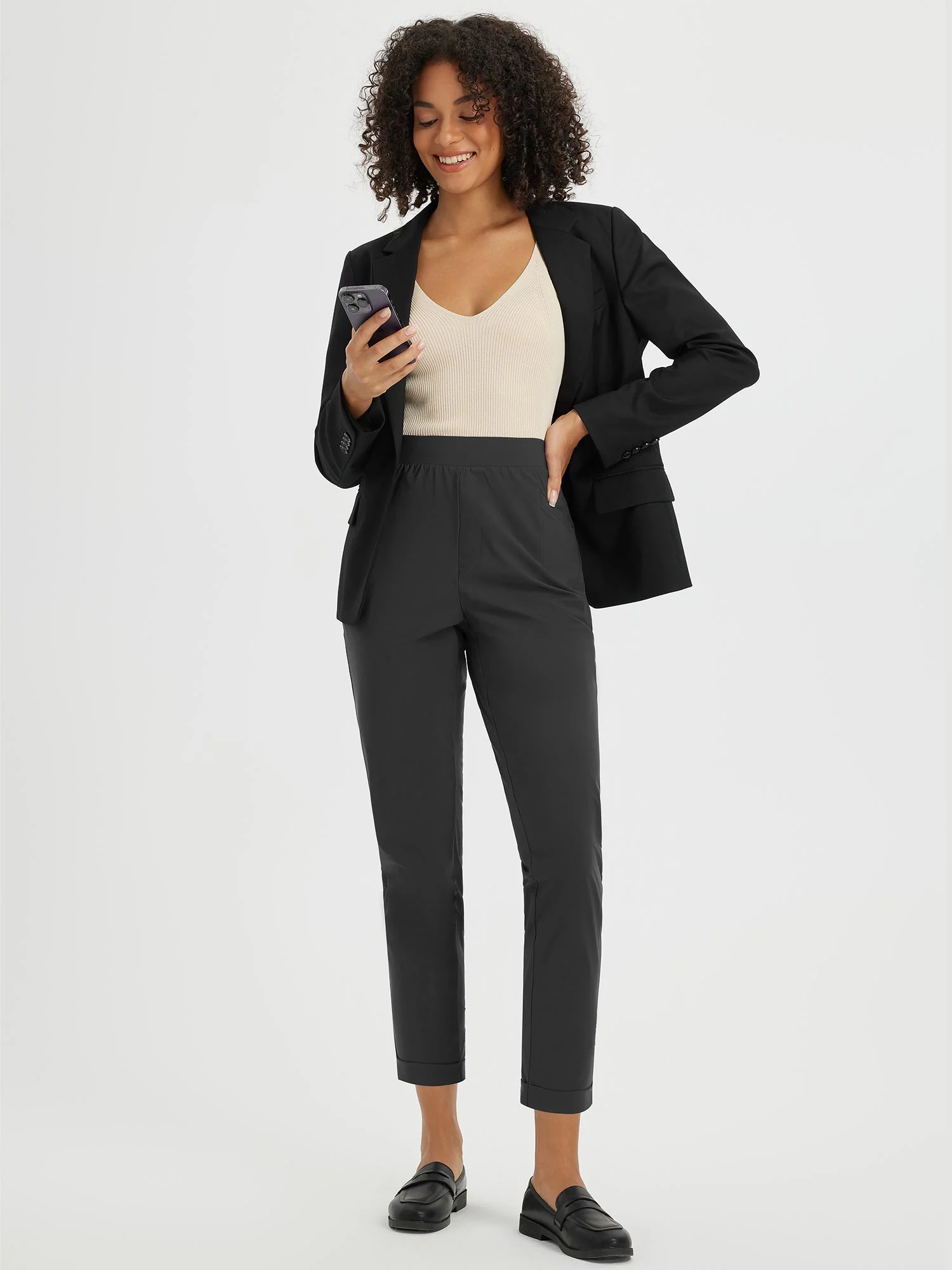 Dynamic Form High-Rise Tapered Trousers - Image 30