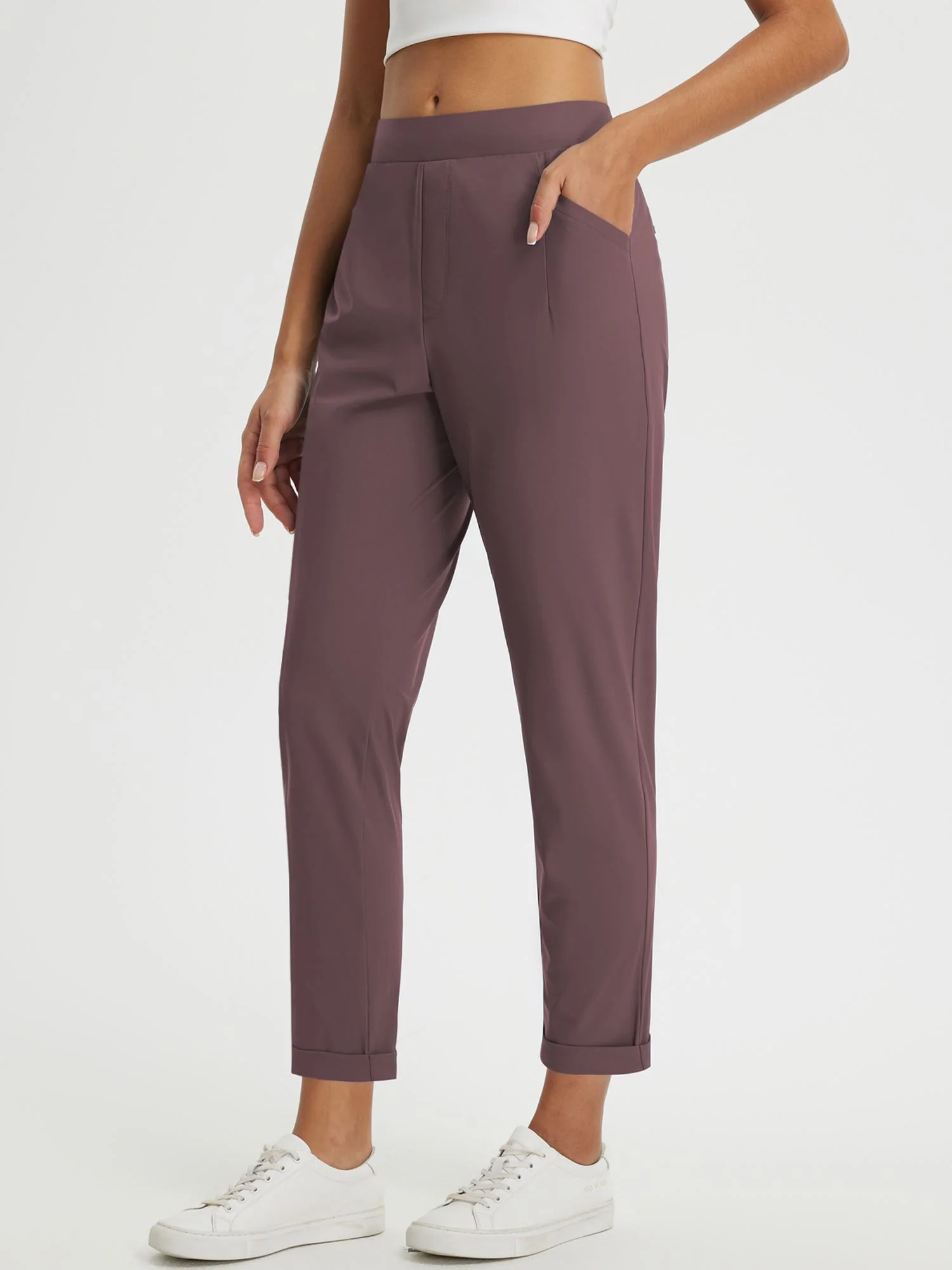 Dynamic Form High-Rise Tapered Trousers - Image 33