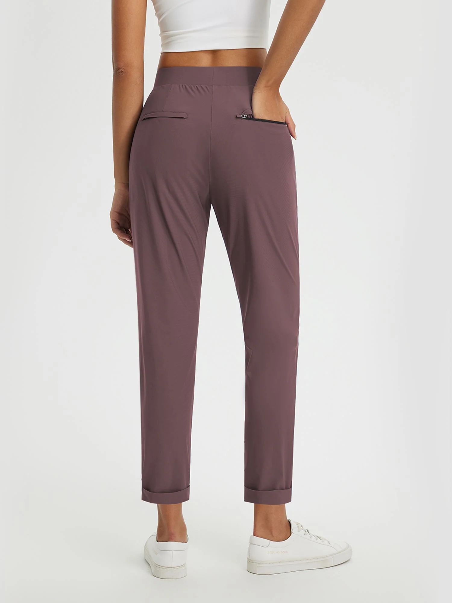 Dynamic Form High-Rise Tapered Trousers - Image 34