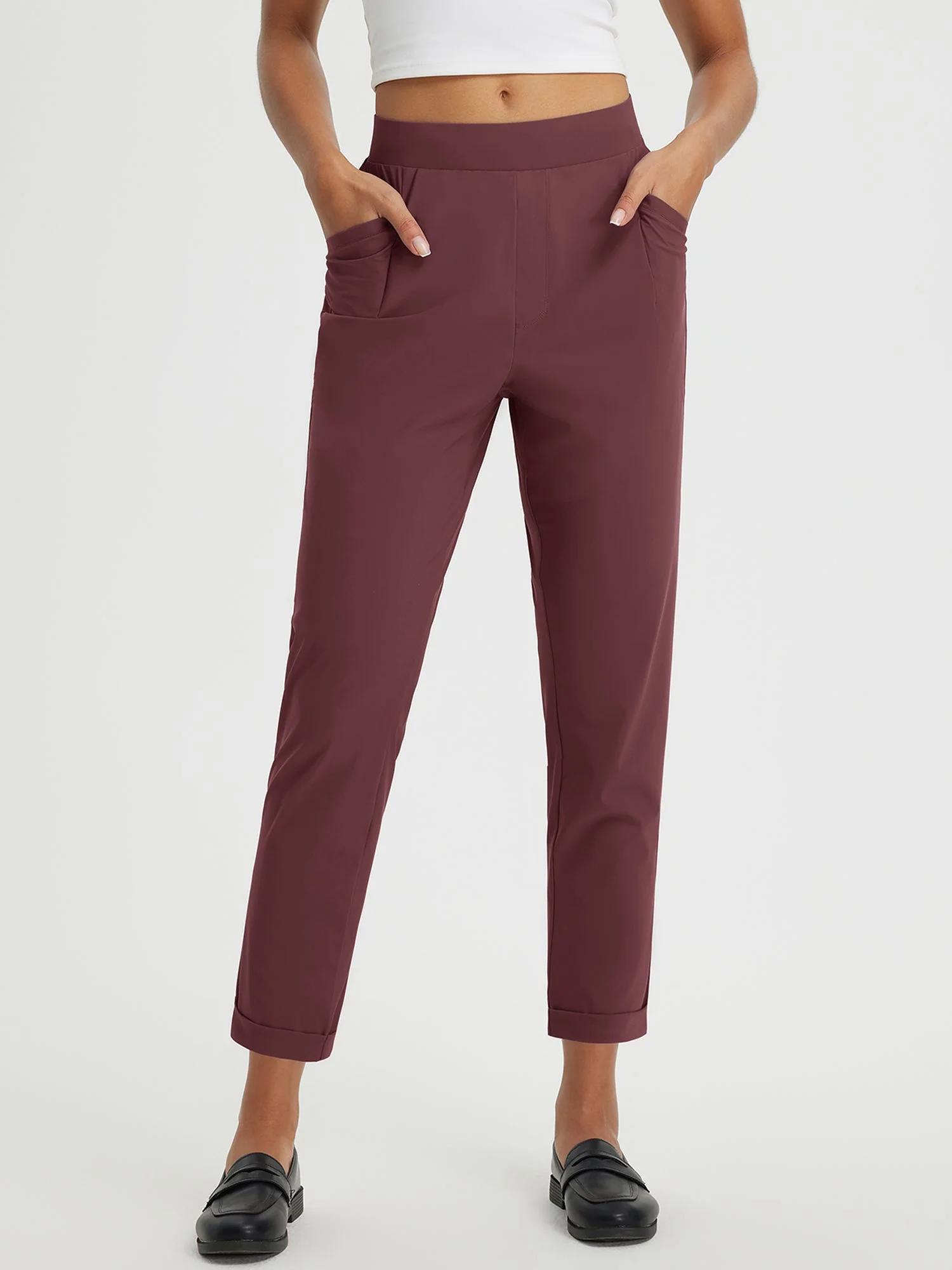 Dynamic Form High-Rise Tapered Trousers - Image 37