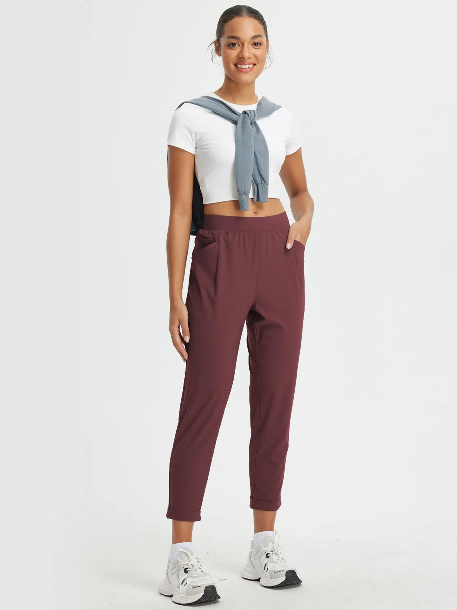 Dynamic Form High-Rise Tapered Trousers - Image 38