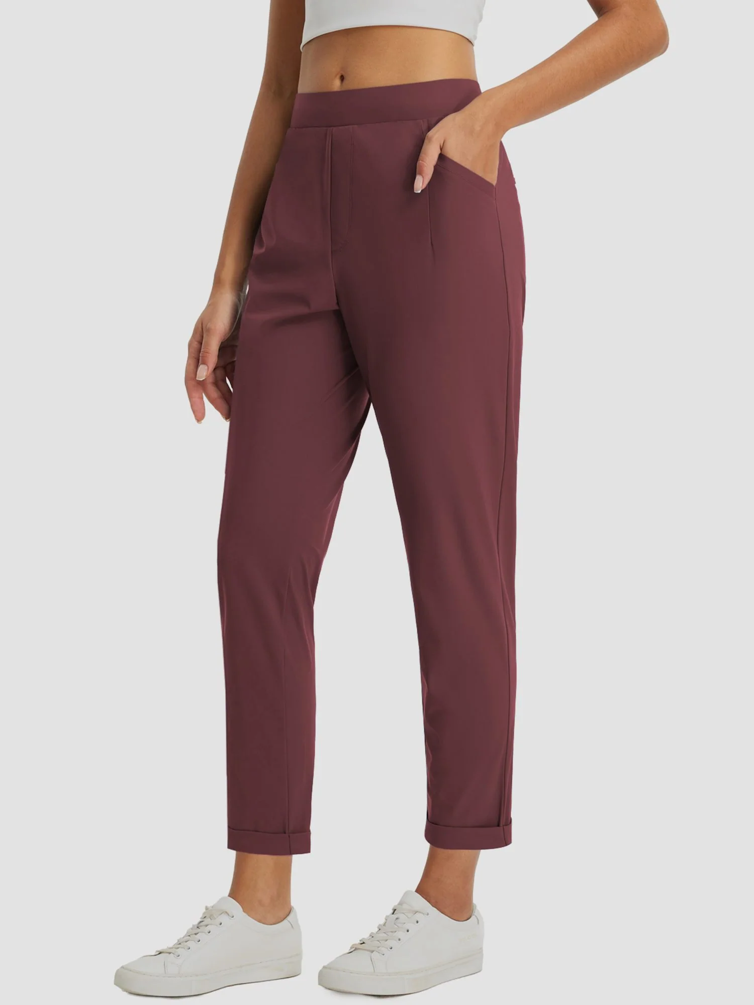 Dynamic Form High-Rise Tapered Trousers - Image 39