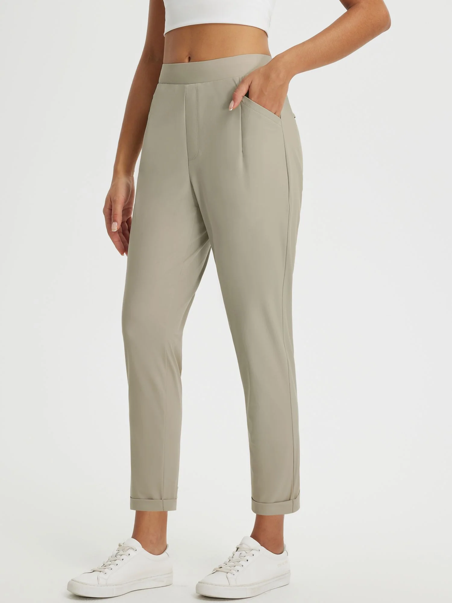Dynamic Form High-Rise Tapered Trousers - Image 45