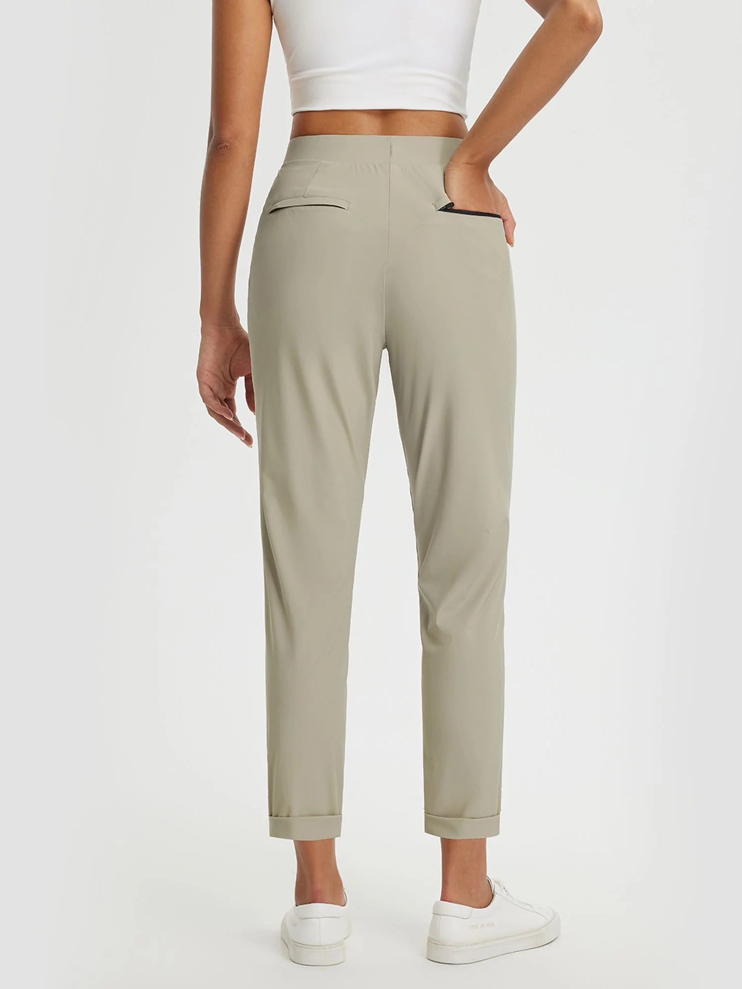 Dynamic Form High-Rise Tapered Trousers - Image 46