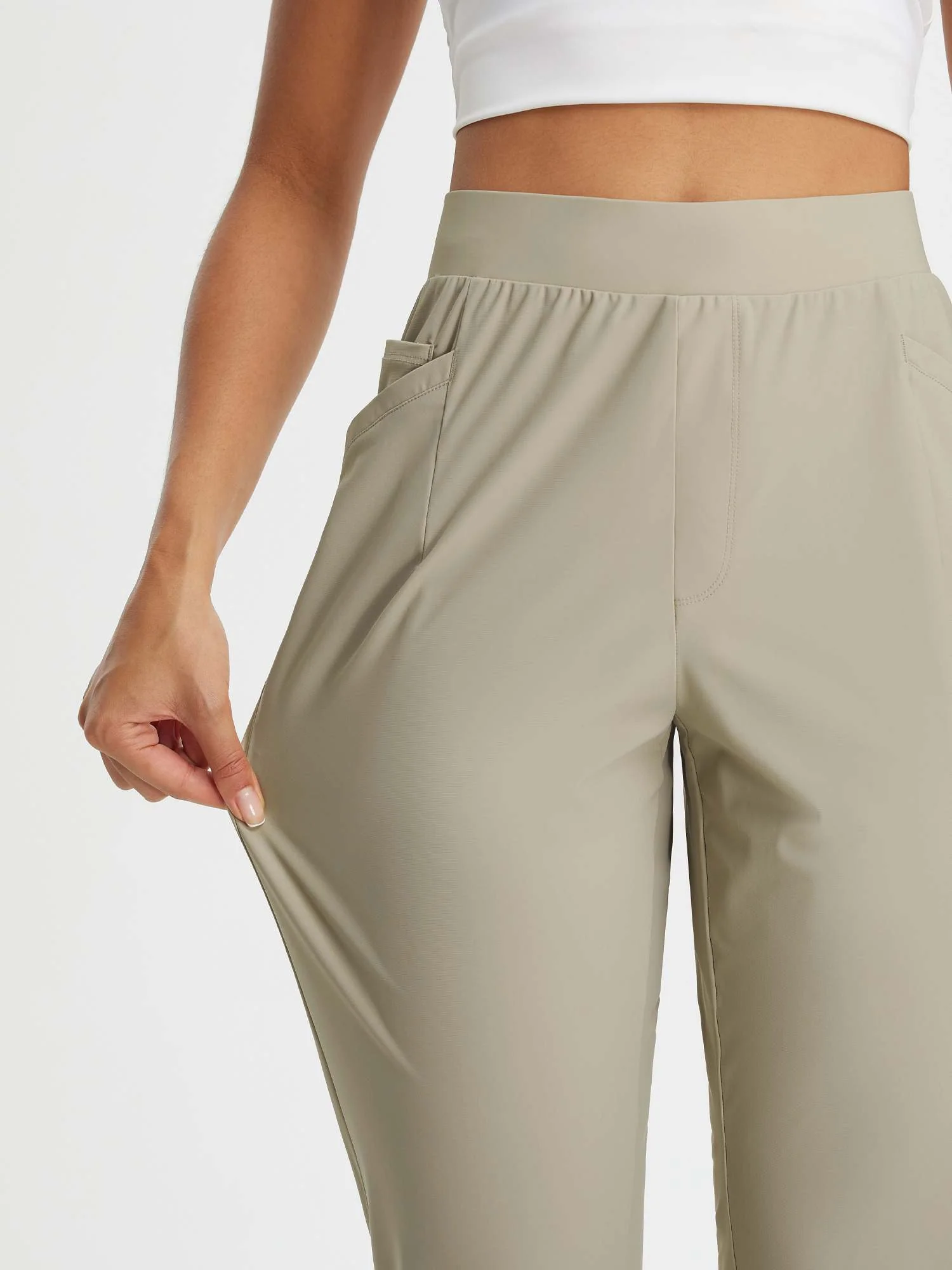 Dynamic Form High-Rise Tapered Trousers - Image 47