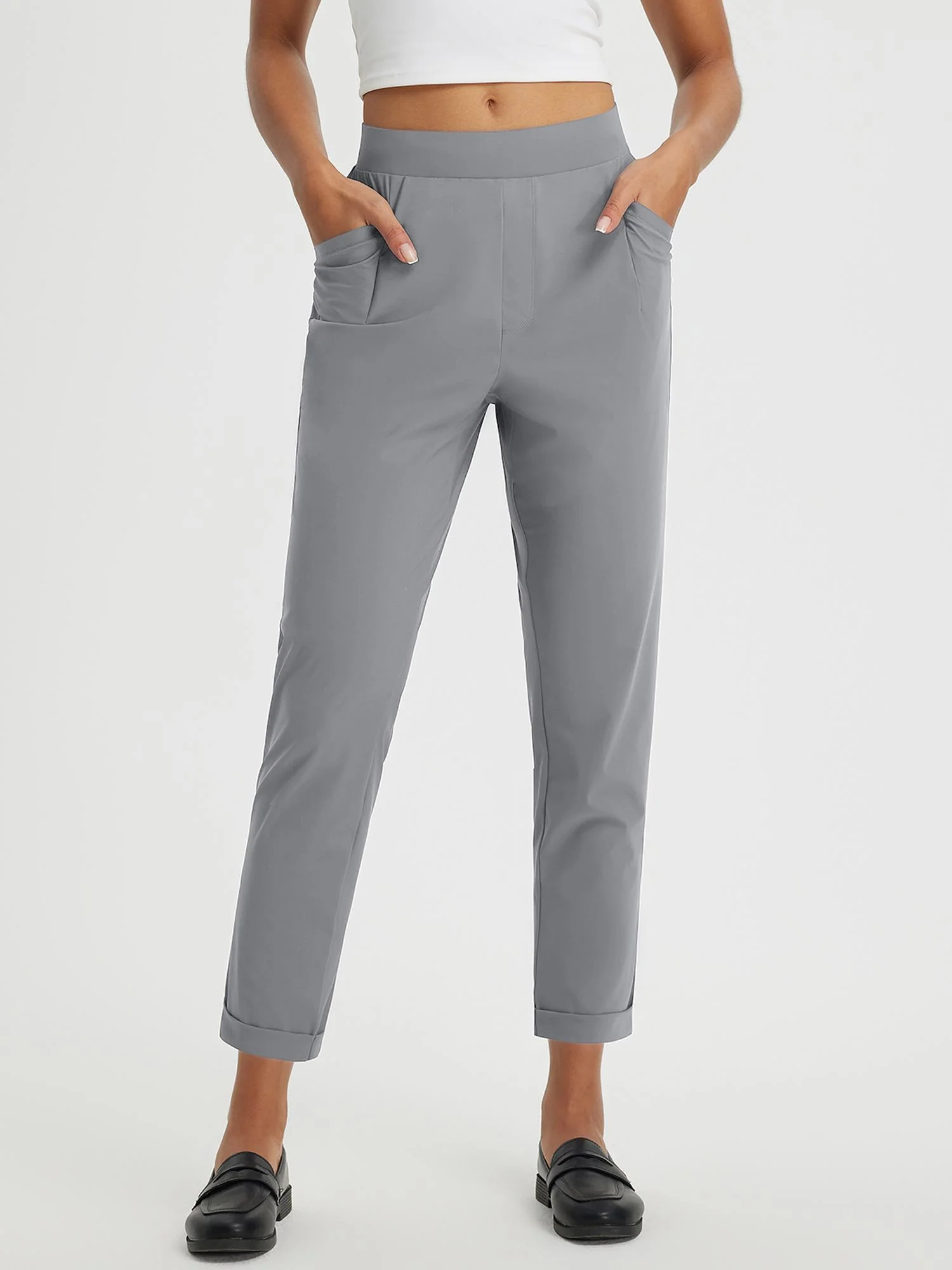 Dynamic Form High-Rise Tapered Trousers - Image 49