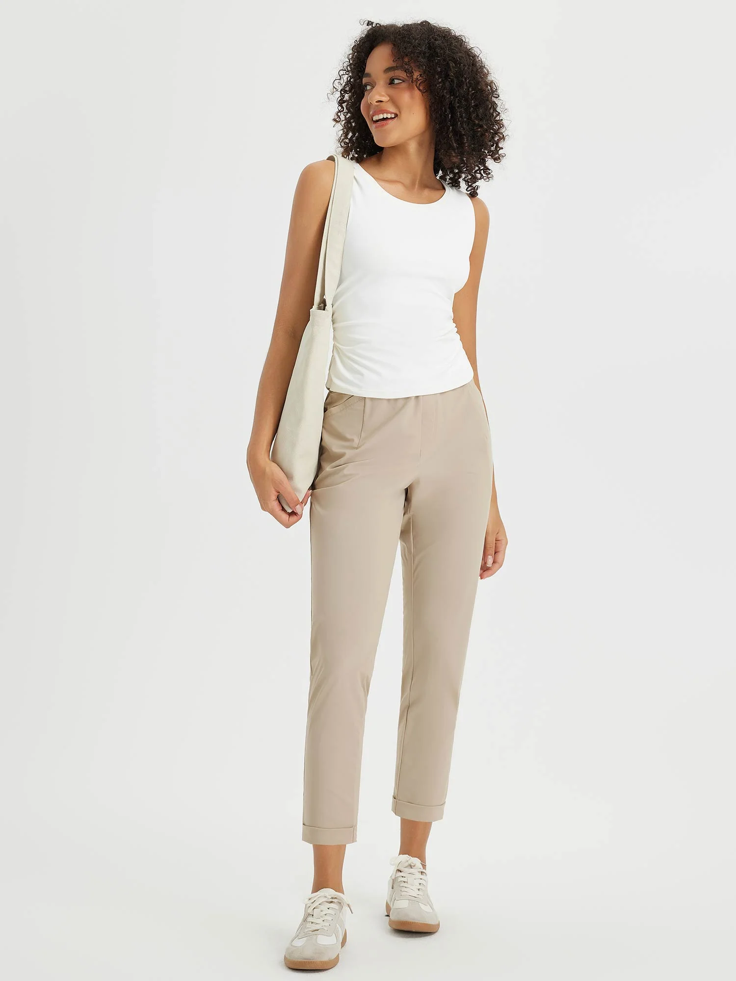 Dynamic Form High-Rise Tapered Trousers - Image 5
