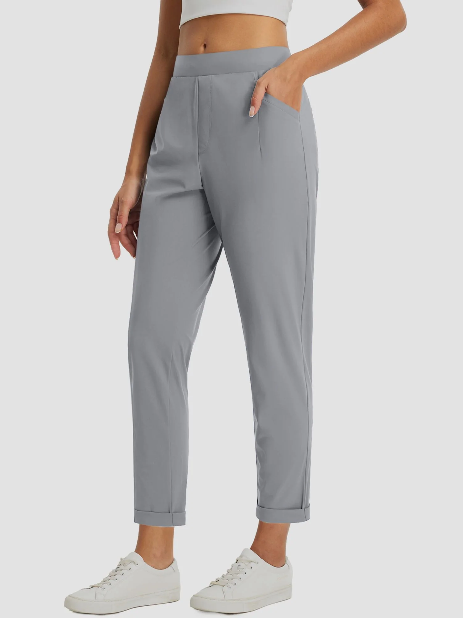 Dynamic Form High-Rise Tapered Trousers - Image 51