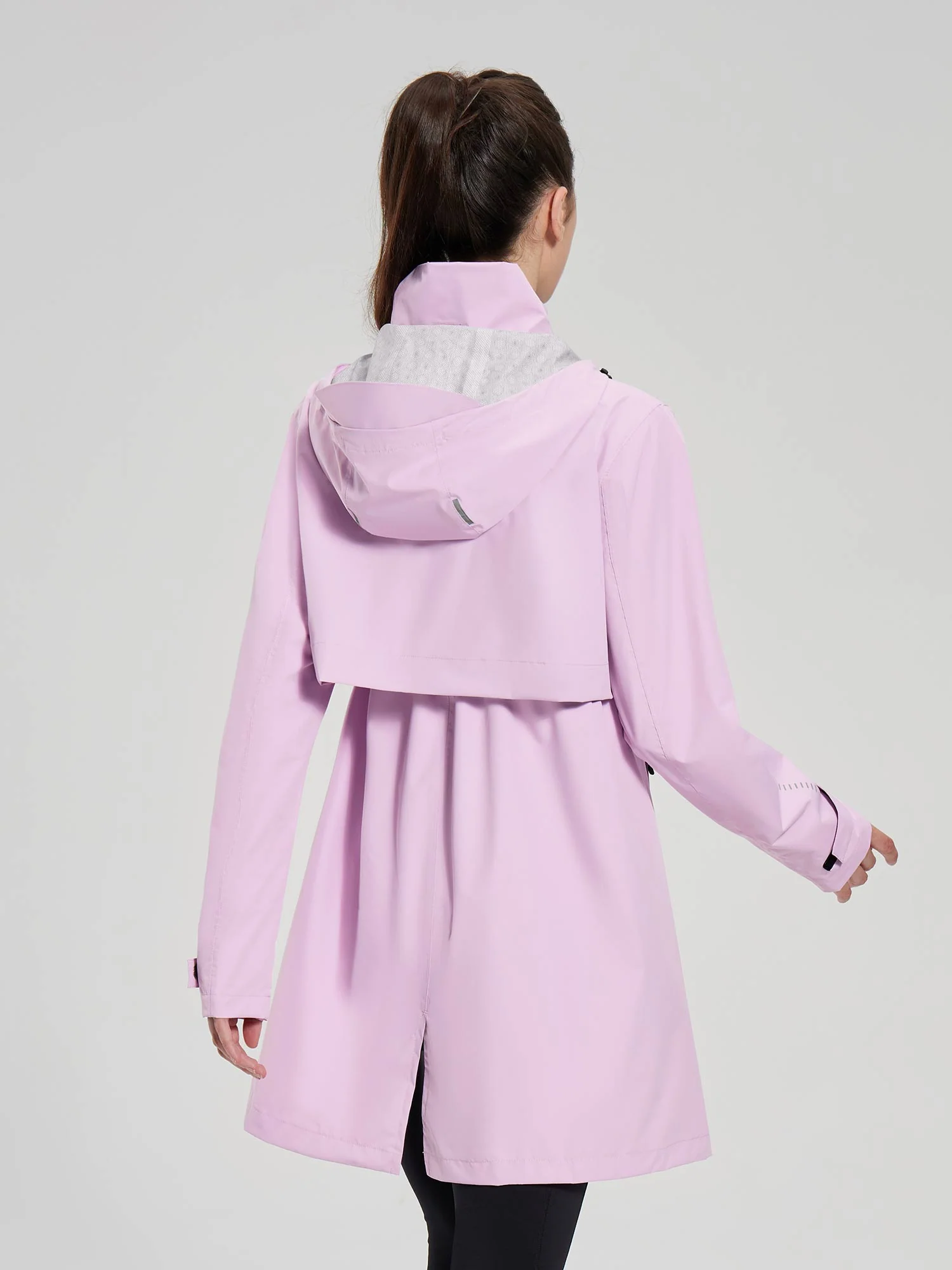 Flyleaf Mid-Length Hooded Waterproof Jacket - Image 4