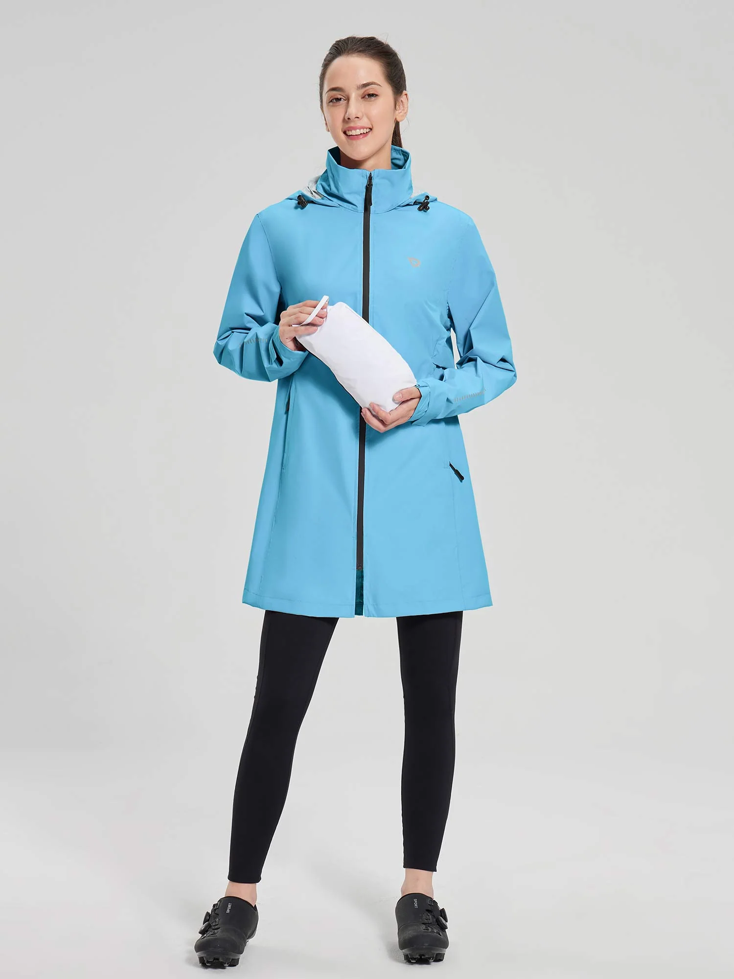 Flyleaf Mid-Length Hooded Waterproof Jacket - Image 8