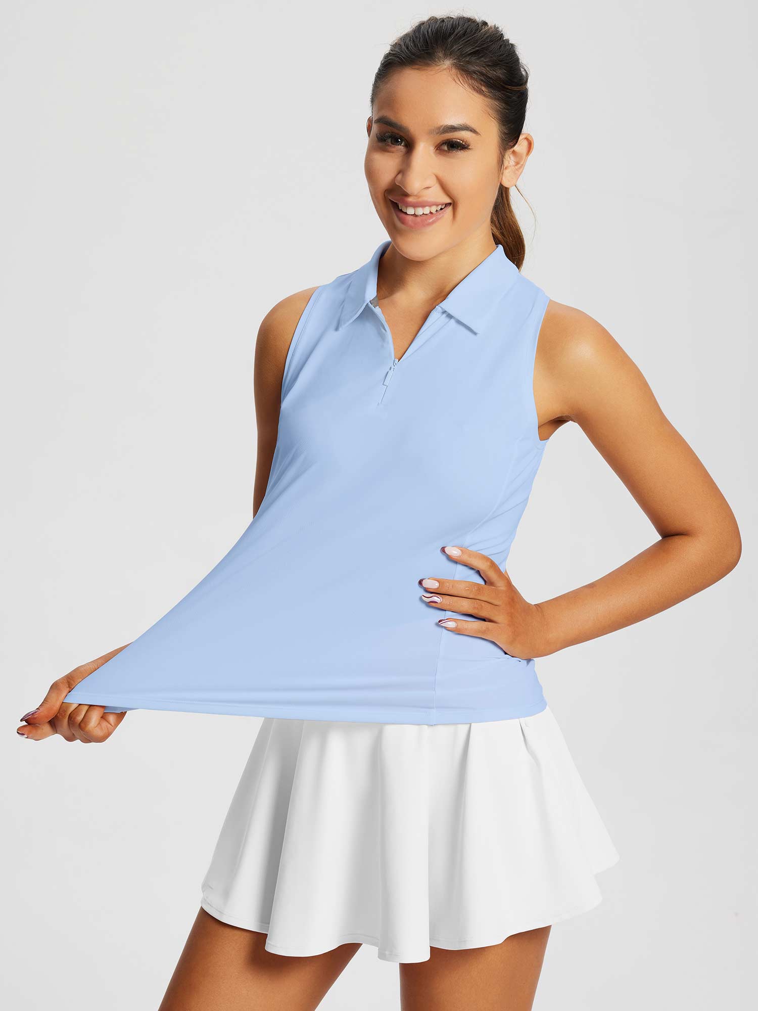Women's Sleeveless Golf Polo Shirt - Image 38
