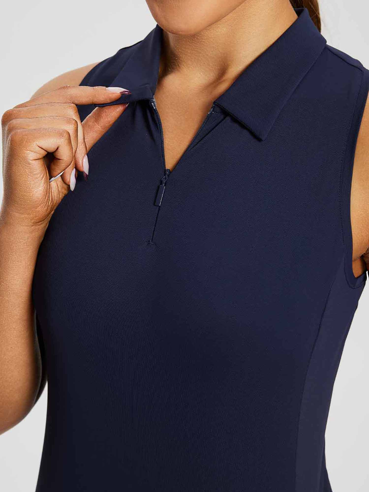 Women's Sleeveless Golf Polo Shirt - Image 62