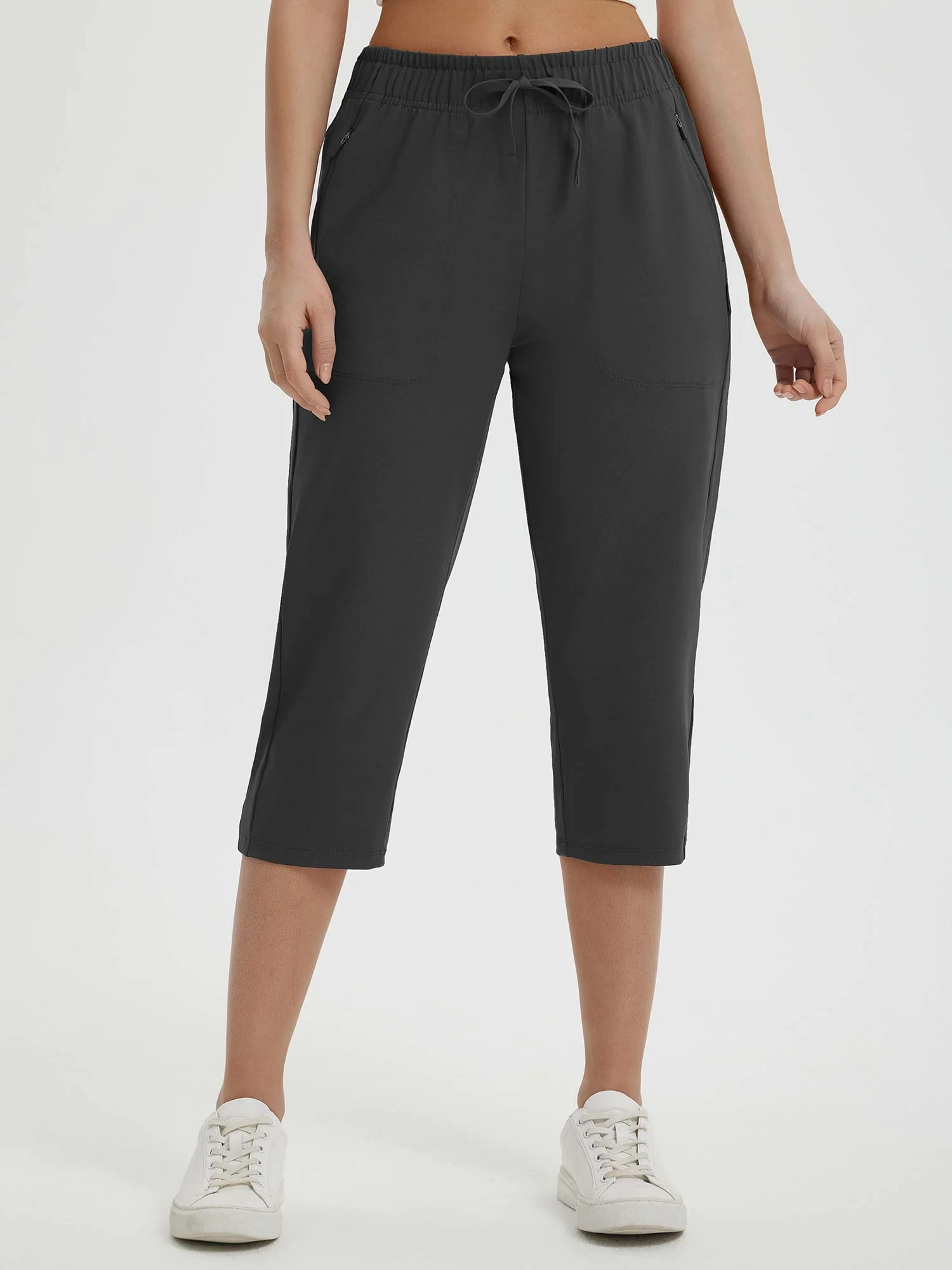 Women's 19" Quick-Dry Yoga Capri Pants - Image 21