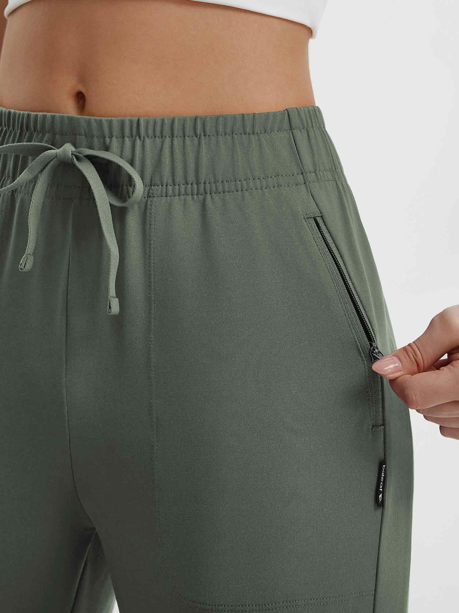 Women's 19" Quick-Dry Yoga Capri Pants - Image 38