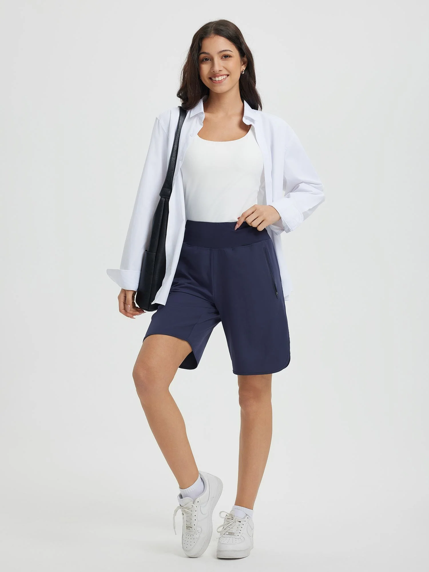 Women's 9" High-Waisted Running Shorts - Image 19