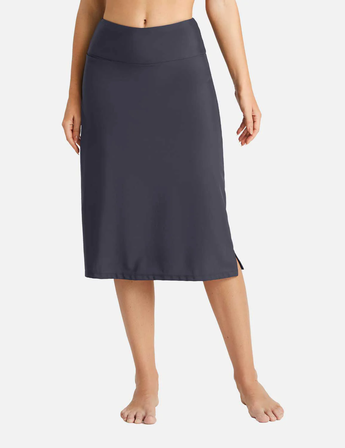 High Waisted Split-Hem Swim Skirt - Image 13